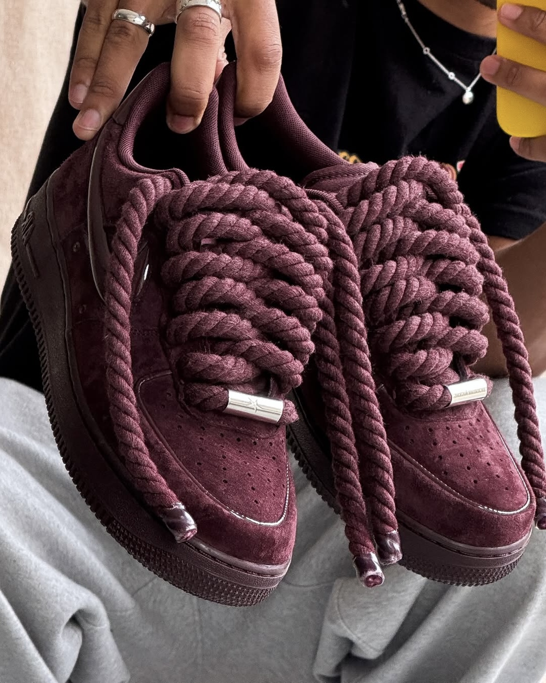 포도맛 에어포스 밧줄 커스텀🍇 이미지6