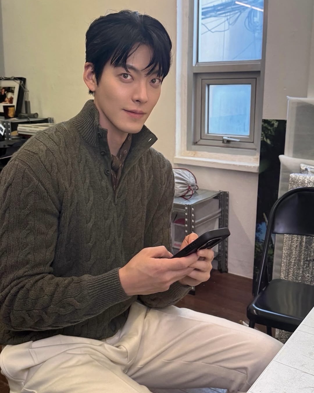 케이블니트 코디 정석 김우빈🧶 이미지1