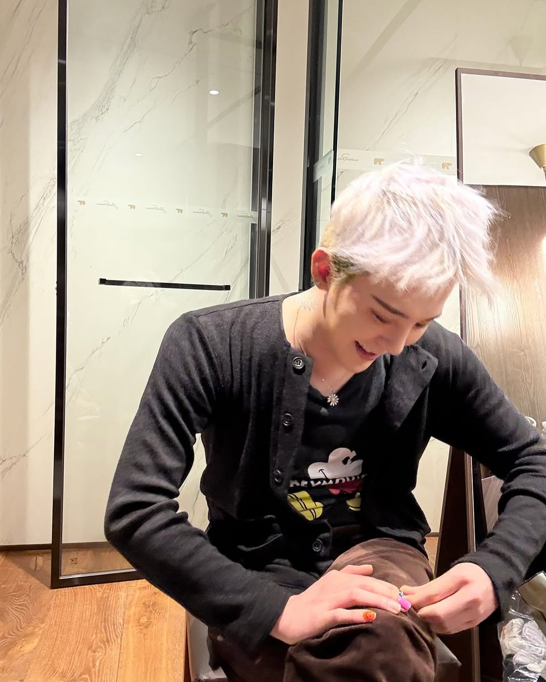 부드러운 라운드넥 가디건🧶 이미지4