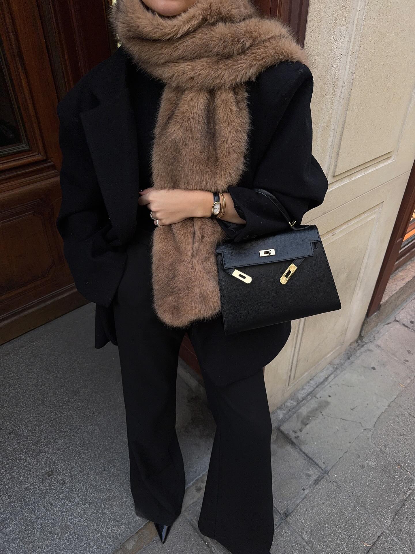 에르메스로 완성하는 겨울 코디🖤 고급스러운 겨울 데일리룩의 정석✨👜 이미지