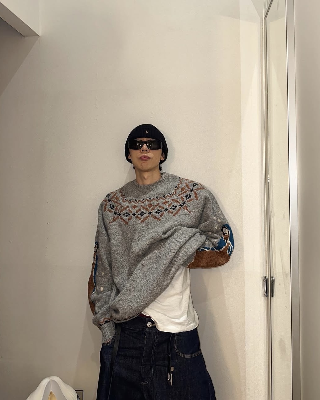 담백한 회색니트로🧶 이미지7