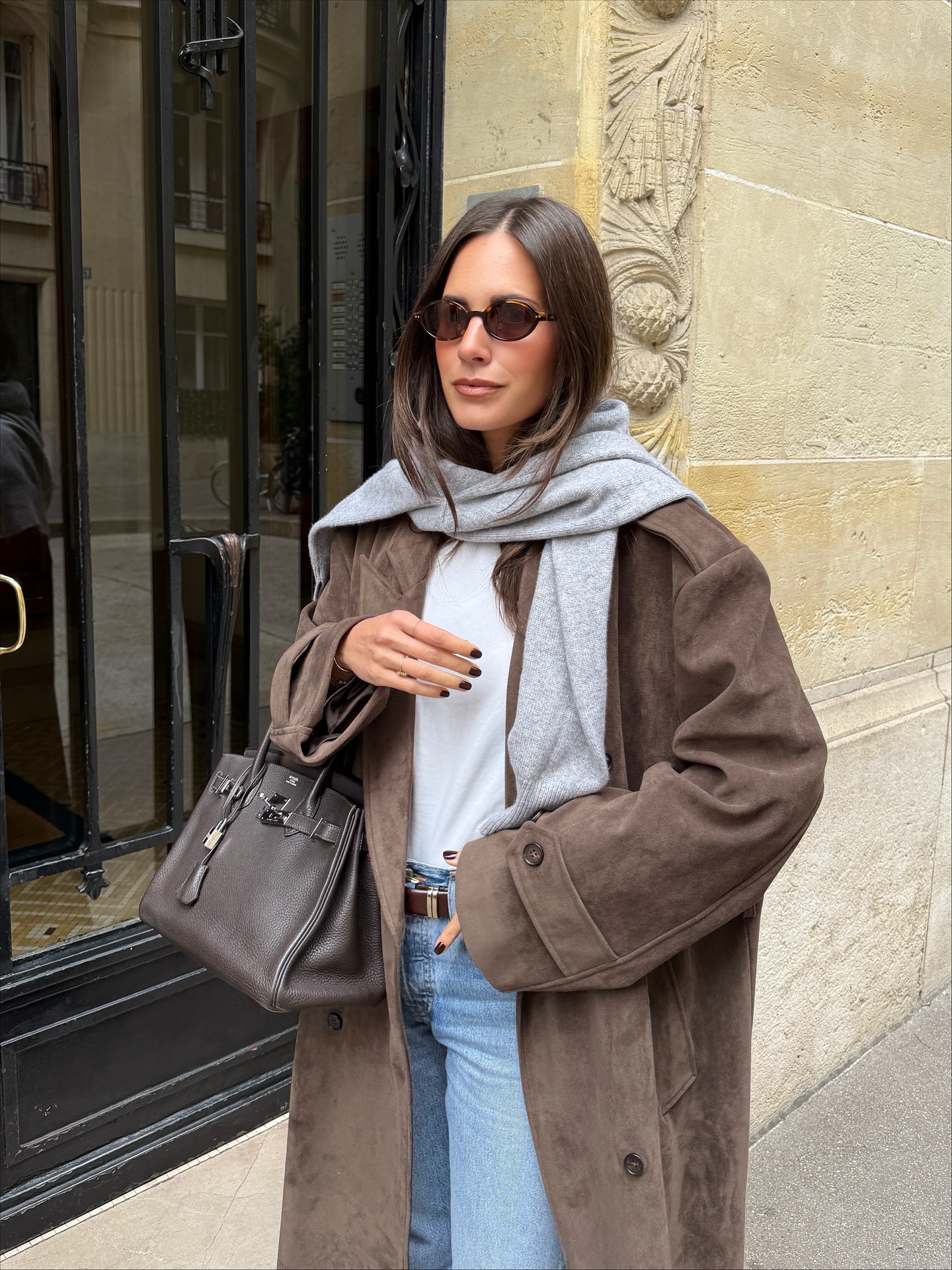 딱 봐도 세련된 겨울 코디?❄️
세련된 겨울 코디엔 에르메스로 포인트👜🤎
 이미지7