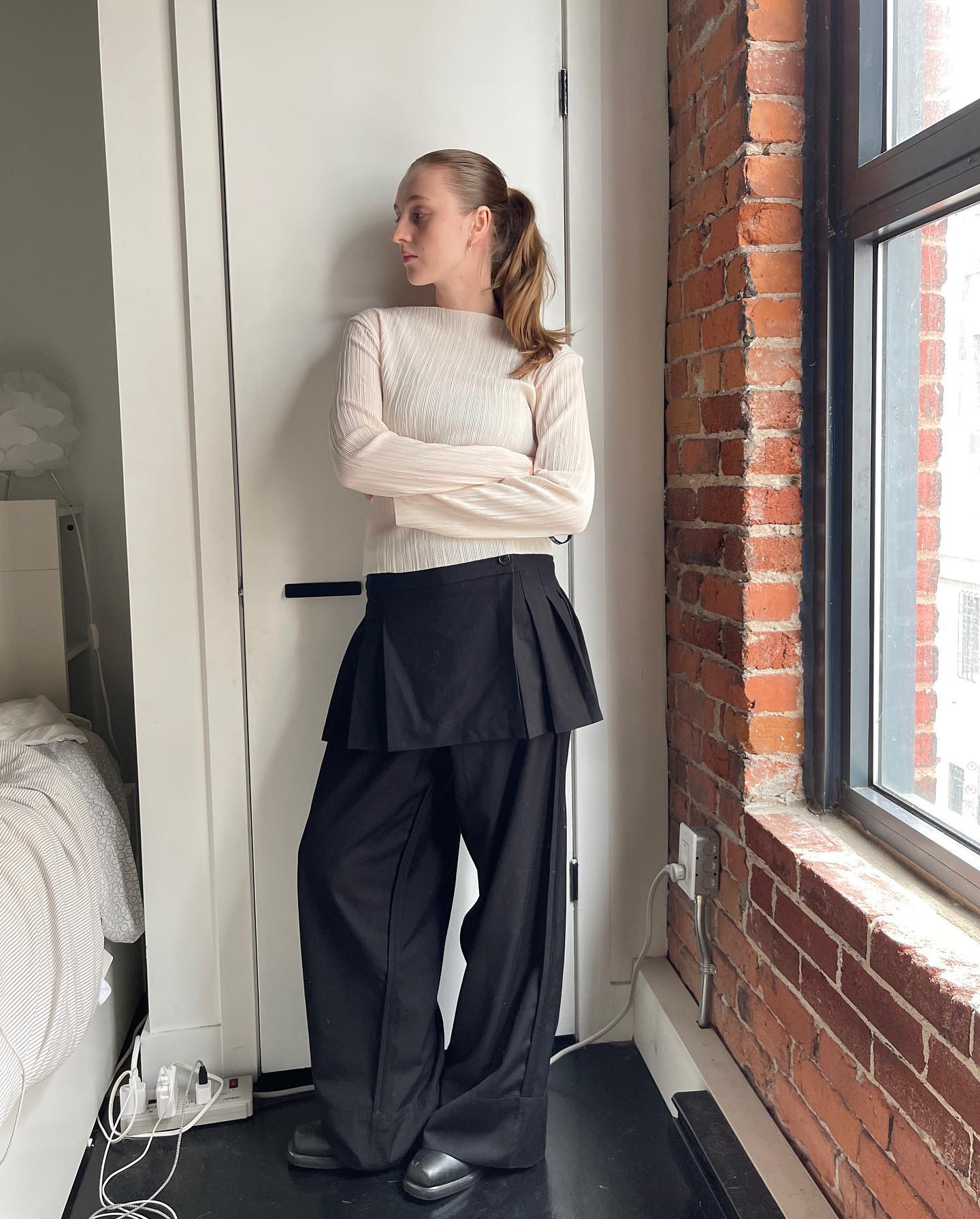 슬랙스 + 스커트로 즐기는 스칸트 🎶
치마처럼 가볍고 바지처럼 편한 스칸트🖤💫시크하고 트렌디하게! 이미지