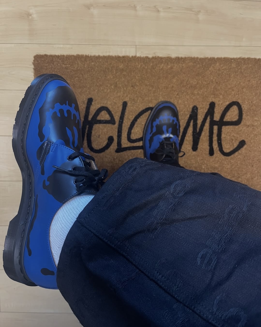 해골 프린팅된 슈프림 x 닥터마틴👞 이미지3