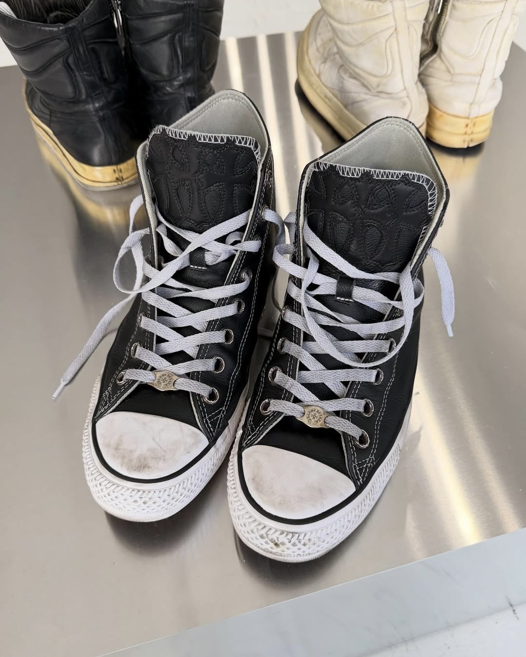 레더 검정 척테일러 느낌있네🐜 이미지7