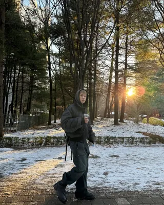 수컷향 폴폴 더블니 팬츠🔨 이미지