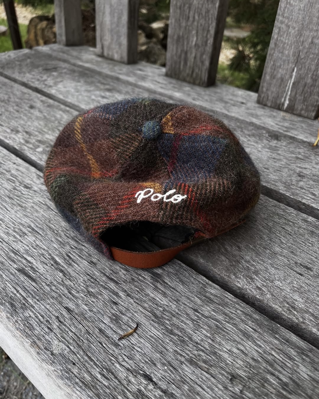 체크패턴 폴로 울 볼캡🧢 이미지3