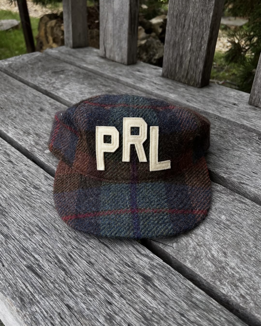 체크패턴 폴로 울 볼캡🧢 이미지