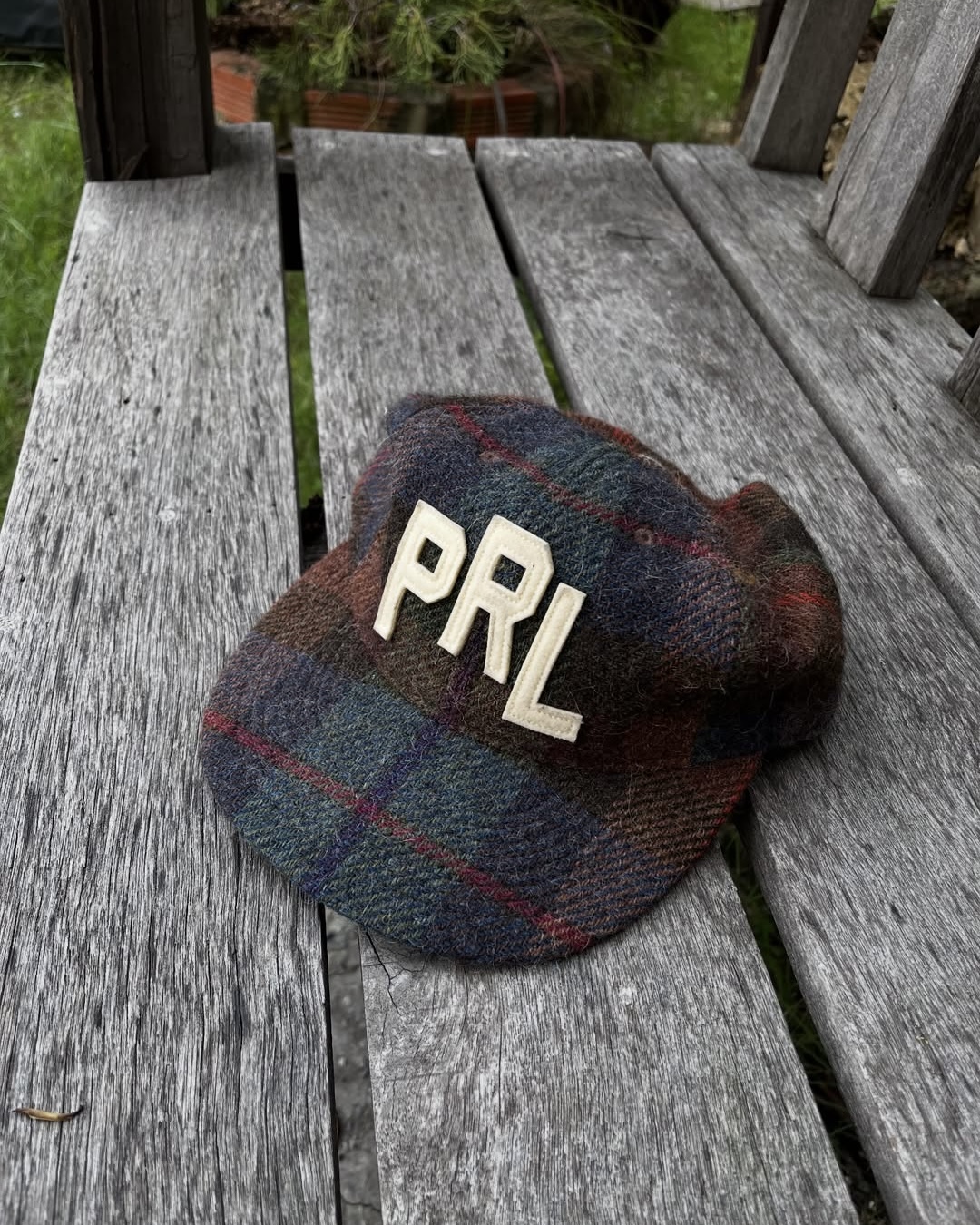 체크패턴 폴로 울 볼캡🧢 이미지7