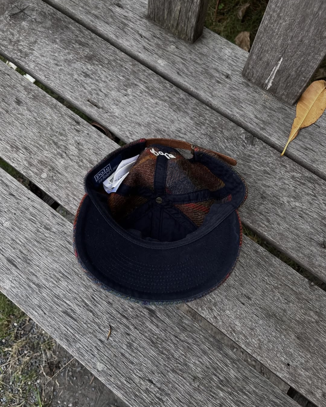 체크패턴 폴로 울 볼캡🧢 이미지5