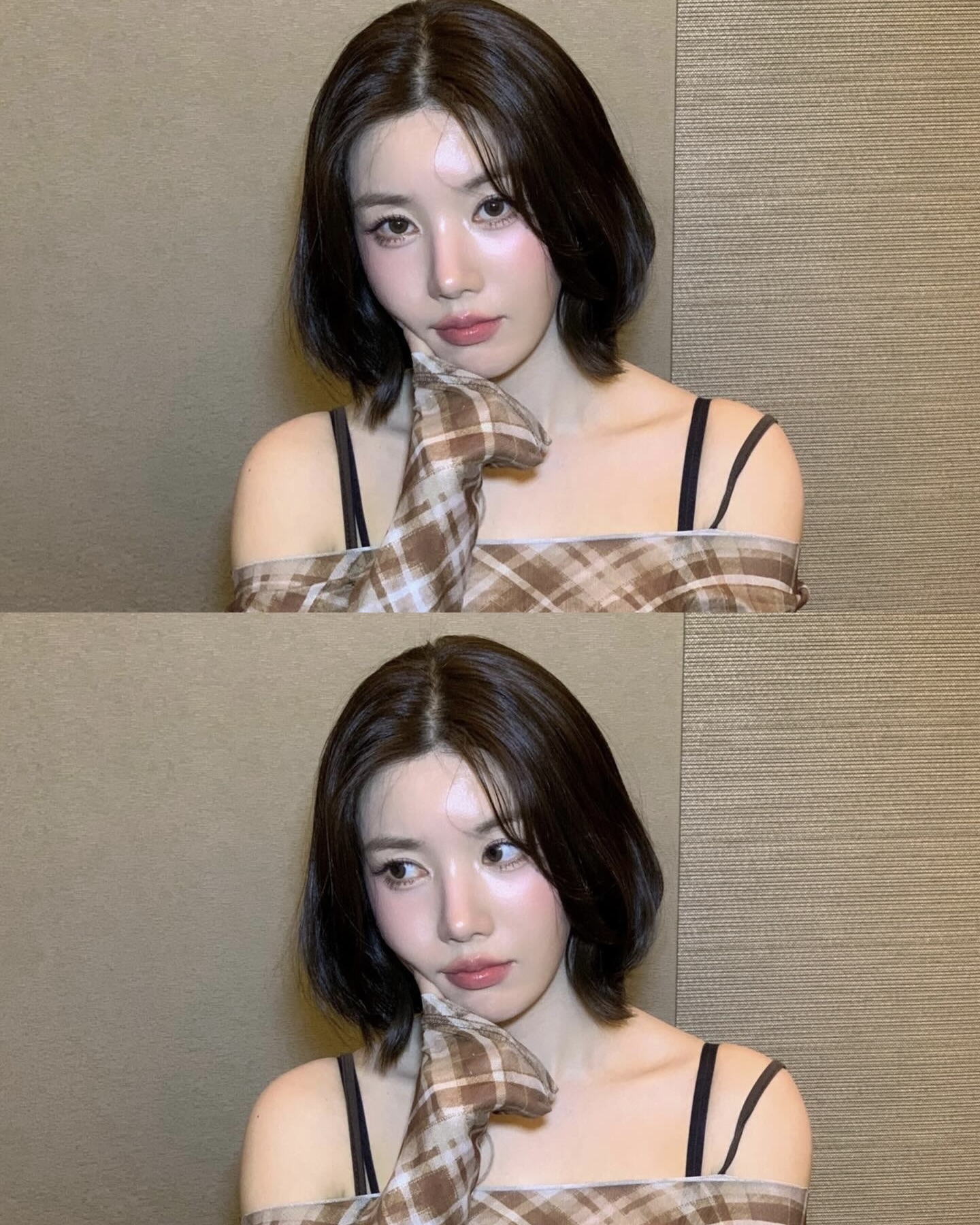 얼굴 짧아 보이는 비밀?💗
눈 밑 블러셔 하나로 중안부 축소 효과 낼 수 있어요👀✨
메이크업에 변화를 주고 싶을 땐, 중안부 축소 메이크업 어떠세요? 블러셔를 눈 밑에 가로로 얹어주면 시선이 자연스럽게 위로 올라가 얼굴 중심이 짧아 보이는 효과가 나는데요. 과하게 넓히기보다는 눈 밑에서 광대 윗부분까지 가볍게 연결해주는 게 포인트입니다.
블러셔는 크림부터 파우더 타입까지, 양을 덜어 눈 밑에서 관자 방향으로 얇게 블렌딩해보세요. 콧대나 애굣살에도 살짝 터치해주면 한층 더 사랑스러운 무드가 완성됩니다. 평소 메이크업이 질릴 땐, 중안부 축소 블러셔로 분위기를 바꿔보세요. 이미지7