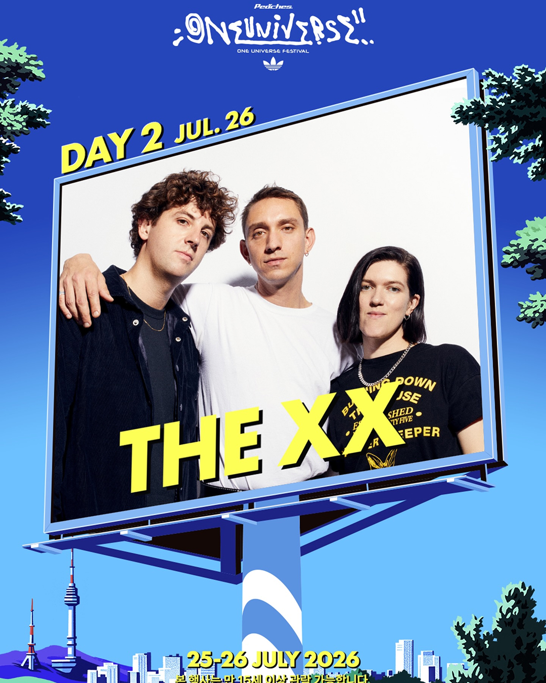 Thexx, TURNSTILE✨ 원 유니버스 페스티벌 헤드라이너
몽환적인 사운드의 The xx와 폭발적인 에너지의 TURNSTILE까지, 서로 다른 무드의 두 팀을 한 자리에서 만날 수 있는 라인업이 완성됐습니다. 오는 7월 25일부터 26일 양일간 진행되는 '원 유니버스 페스티벌 2026'에서 첫 헤드라이너로 공연을 펼치는데요. 추가 라인업 및 장소는 순차적으로 공개될 예정입니다. 이미지2