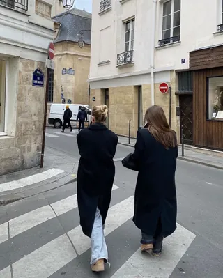 프렌치 느낌 가득🖤🇫🇷블랙 롱코트 이미지