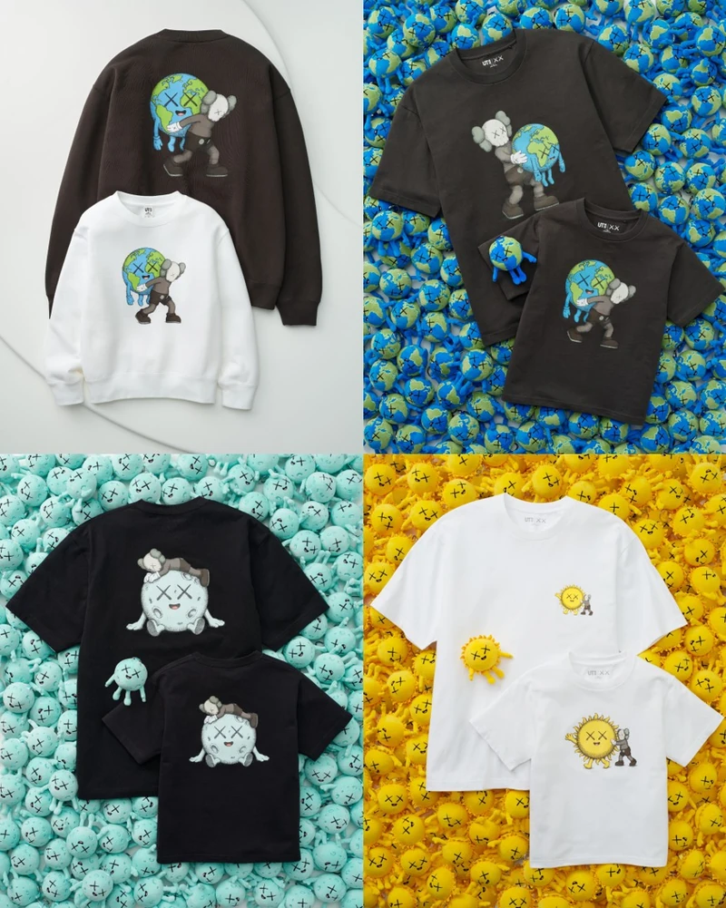 유니클로와 카우스가 다시 만났다❤️
유니클로가 카우스(KAWS)와 협업한 신규 UT 컬렉션 ‘KAWS UNIVERSE’를 9월 14일 출시합니다.
‘함께일 때 더욱 빛난다’를 주제로, 대표 캐릭터 ‘COMPANION’과 지구·달·태양에서 영감받은 새로운 캐릭터가 등장하는데요.
UT와 스웨트셔츠에는 카우스 특유의 ‘XX’ 모티프와 위트 있는 그래픽을 담았으며, 성인과 키즈 라인으로 전개됩니다. 특히 이번 협업에서는 최초로 ‘참(Charm)’까지 선보일 예정.
새로운 KAWS UNIVERSE를 9월 14일부터 유니클로 매장과 온라인 스토어에서 만나보세요. 이미지2