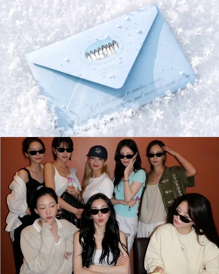 소녀시대 완전체가 돌아왔다! 💌
소녀시대가 2027 시즌 그리팅 ‘Twenty in Frost’를 예고했습니다.
공개된 티저 이미지에는 여덟 멤버의 모습이 한자리에 담겨 팬들의 반가움을 자아냈는데요. 특히 시즌 그리팅에서 완전체로 함께하는 것은 2017년 이후 처음이라 더욱 특별한 의미를 더합니다.
2027년은 소녀시대의 데뷔 20주년을 맞이하는 해이기도 합니다. 레전드 걸그룹 소녀시대가 데뷔 20주년을 앞두고 어떤 행보를 보여줄지 기대가 모입니다. 이미지1