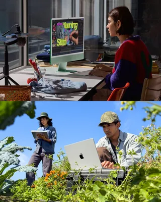 애플이 차세대 자체 설계 시스템온칩(SoC) 'M6'를 장착한 일체형 데스크톱 아이맥(iMac)과 맥북 프로 14를 전격 공개했습니다! 💻🍎 이번 신제품의 핵심은 단연 AI 연산 가속기를 하드웨어 전면에 배치했다는 점인데요. 이를 통해 개인정보 보호를 기반으로 한 온디바이스 거대언어모델(LLM) 구동 역량을 대폭 강화했다고 합니다. 신형 맥북 프로는 최대 24시간의 배터리 사용 시간을 제공하며, 전작인 M5 대비 AI 성능이 25%, 그래픽 성능이 30% 향상됐습니다. 함께 공개된 24인치 신형 아이맥은 2024년 출시됐던 전작 대비 AI 성능이 5배, 그래픽 성능이 최대 2배 향상됐습니다. 맥북 프로 14인치 신제품은 1천999달러(한국 가격 329만원)부터 시작하며, 신형 아이맥은 1천499달러(한국 가격 249만원). 두 제품은 오늘부터 사전 주문 가능하며, 11월 6일 정식 출시됩니다. 과연 M6 칩셋의 성능은 어느 정도일지, 그리고 우리의 일상을 어떻게 변화시킬지 기대가 모아지고 있습니다. 이미지