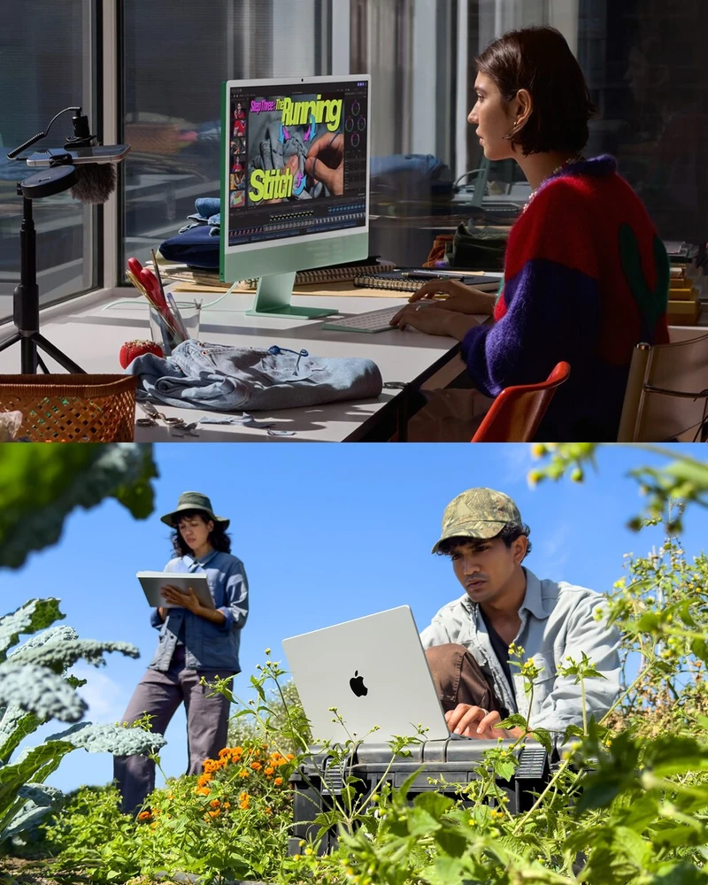애플이 차세대 자체 설계 시스템온칩(SoC) 'M6'를 장착한 일체형 데스크톱 아이맥(iMac)과 맥북 프로 14를 전격 공개했습니다! 💻🍎
이번 신제품의 핵심은 단연 AI 연산 가속기를 하드웨어 전면에 배치했다는 점인데요. 이를 통해 개인정보 보호를 기반으로 한 온디바이스 거대언어모델(LLM) 구동 역량을 대폭 강화했다고 합니다.
신형 맥북 프로는 최대 24시간의 배터리 사용 시간을 제공하며, 전작인 M5 대비 AI 성능이 25%, 그래픽 성능이 30% 향상됐습니다. 함께 공개된 24인치 신형 아이맥은 2024년 출시됐던 전작 대비 AI 성능이 5배, 그래픽 성능이 최대 2배 향상됐습니다.
맥북 프로 14인치 신제품은 1천999달러(한국 가격 329만원)부터 시작하며, 신형 아이맥은 1천499달러(한국 가격 249만원). 두 제품은 오늘부터 사전 주문 가능하며, 11월 6일 정식 출시됩니다.
과연 M6 칩셋의 성능은 어느 정도일지, 그리고 우리의 일상을 어떻게 변화시킬지 기대가 모아지고 있습니다. 이미지1