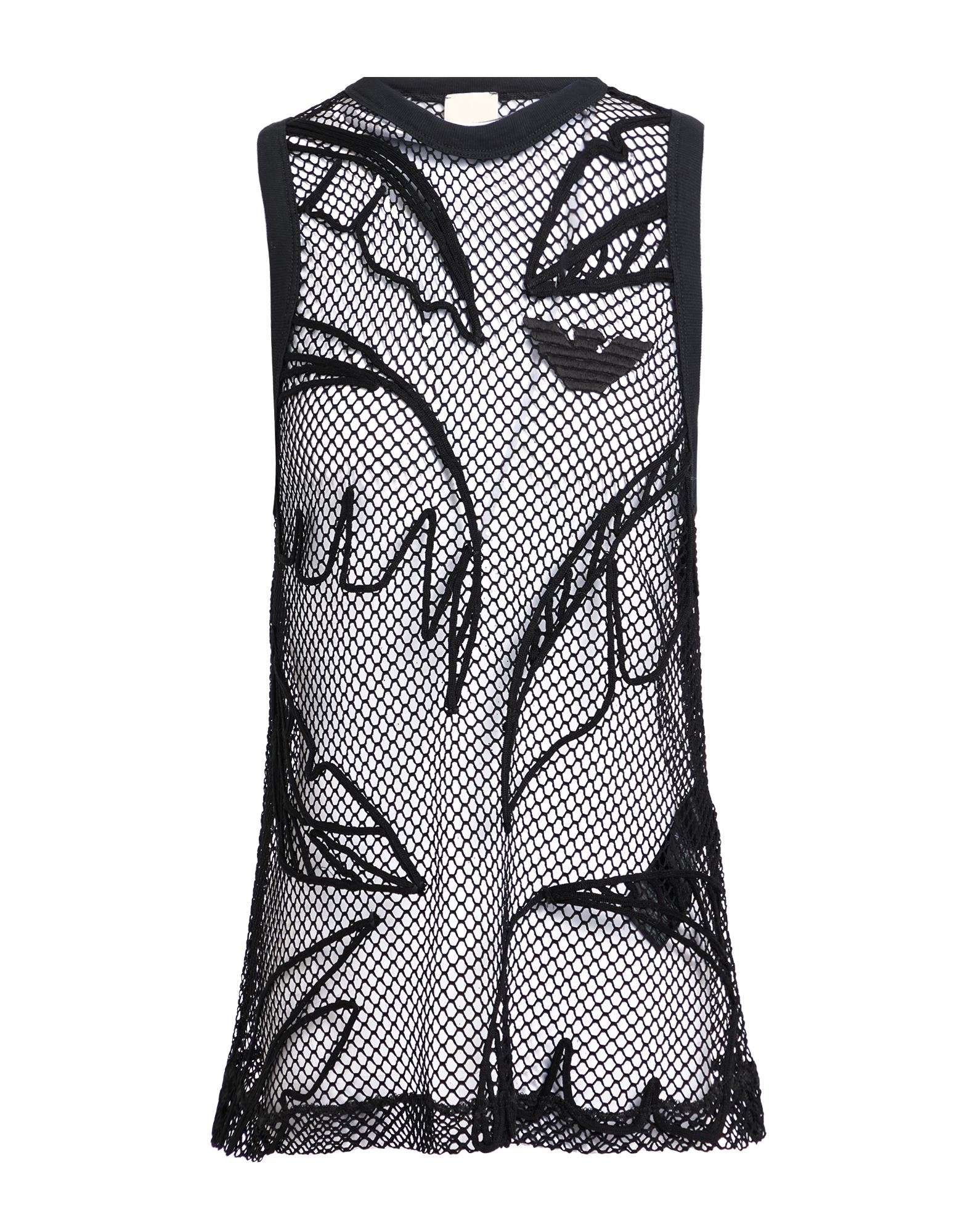 탑, 메쉬 패브릭, 솔리드 컬러, 자수 로고 장식, 크루넥, 슬리브리스, 스트레치, 손세탁, 표백 금지, 건조기 사용불가, 다림질 금지, 이 브랜드는 사이즈가 작게 나옵니다. 이미지