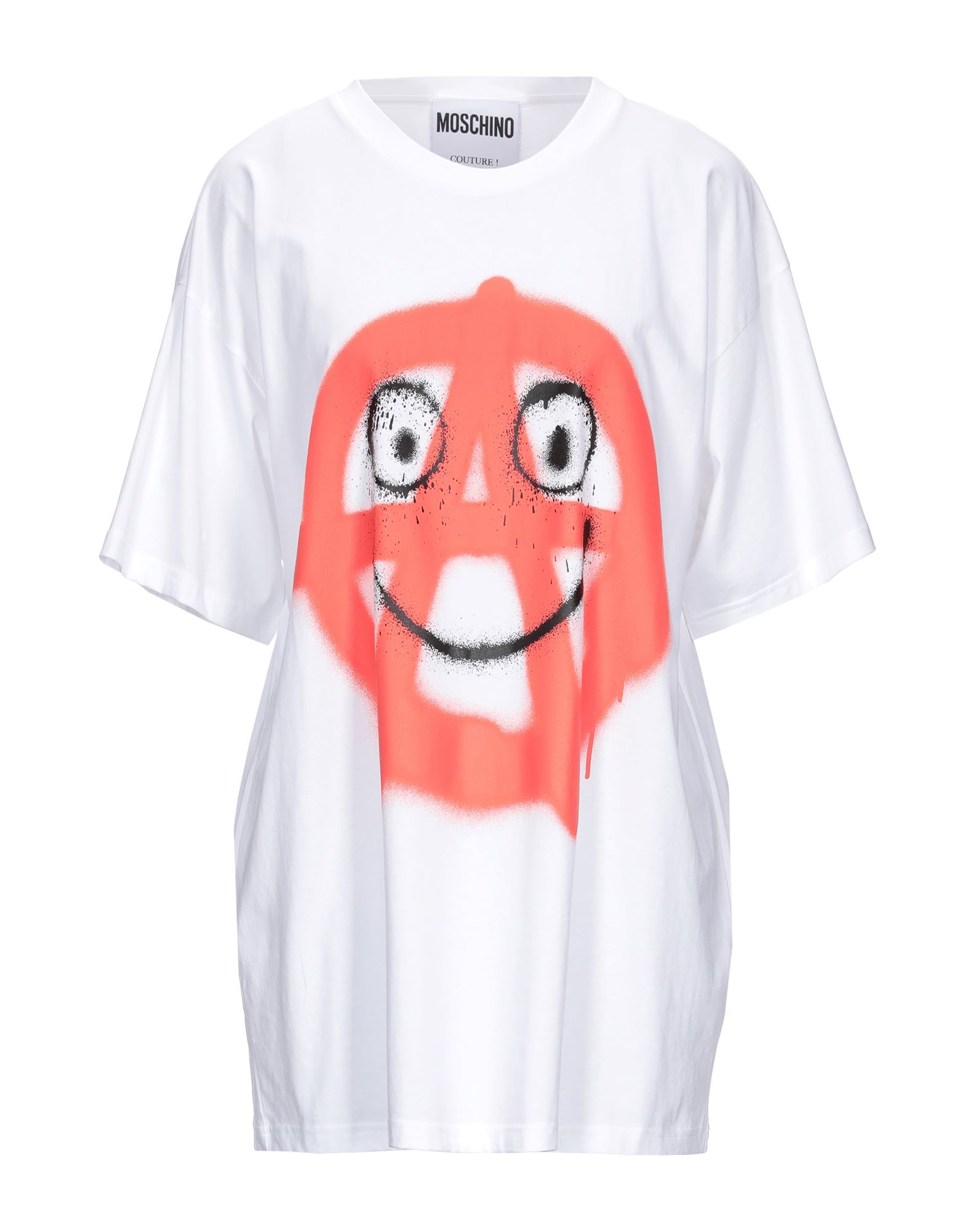 티셔츠, 저지, 솔리드 컬러, 프린트, 크루넥, 쇼트 슬리브. 이미지