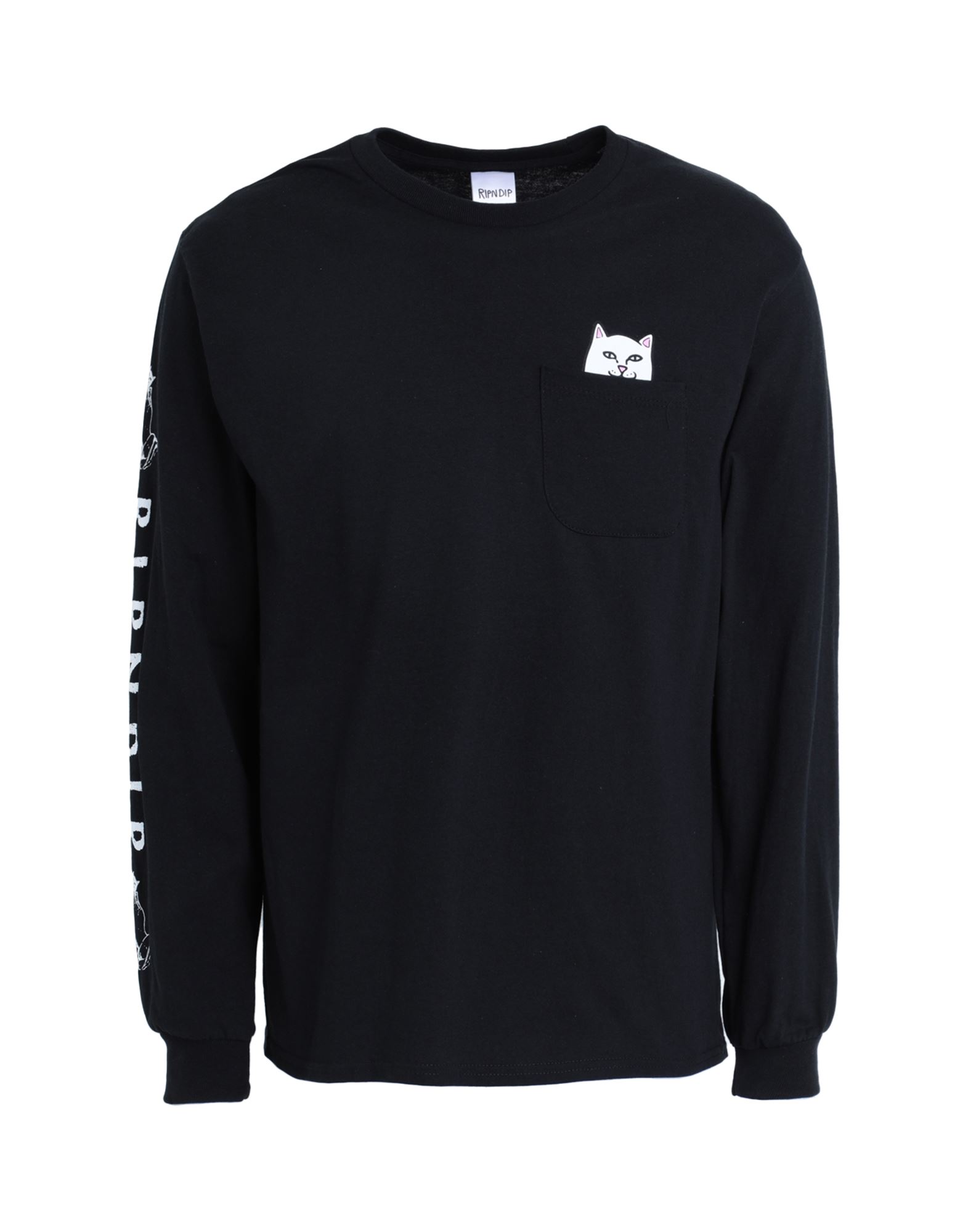 저지, 브랜드 로고, 프린트 디테일 솔리드 컬러, 라운드 네크라인, 롱 슬리브, 포켓 없음, lifestyle. 이미지