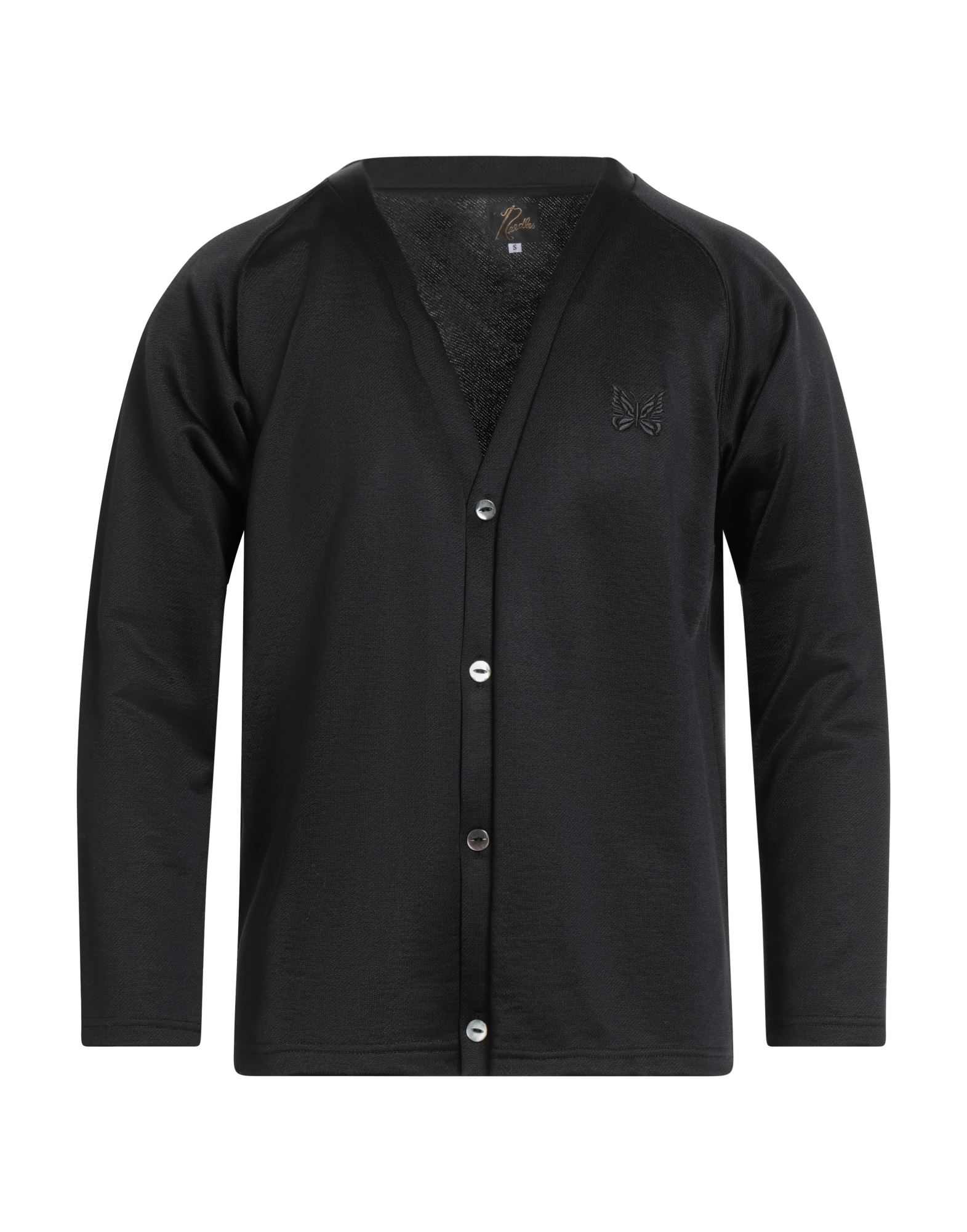 프렌치 테리, 장식 디테일 솔리드 컬러, 자수 장식, v 네크라인, 롱 슬리브, 버튼 여밈, 손세탁 또는 드라이클리닝, 표백 금지, 건조기 사용불가. 이미지