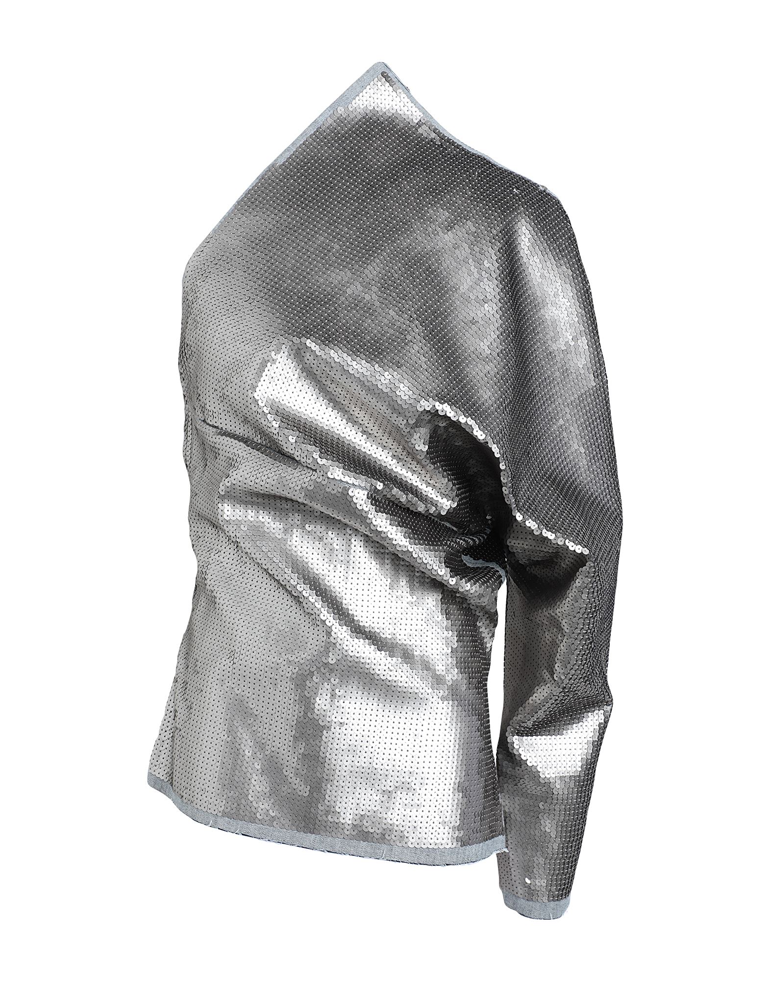 데님, 메탈릭 효과, 시퀸, 솔리드 컬러, 라이트 워싱, 원 숄더, 안감없음, 후크 여밈, 지퍼 여밈, 포켓 없음, 손세탁, 표백 금지, 건조기 사용불가, 원숄더 탑, 이 브랜드는 사이즈가 작게 나옵니다.. 이미지