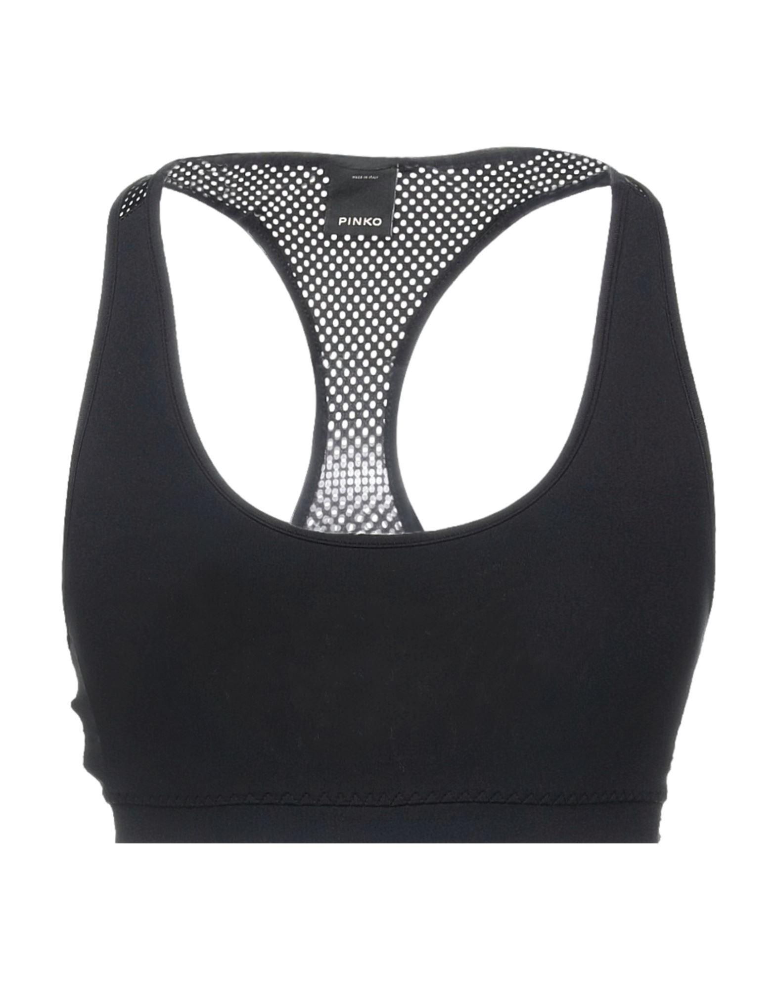 스포츠 탑, 저지, 솔리드 컬러, 브랜드 로고, 딥 네크라인, 슬리브리스, 스트레치. 이미지