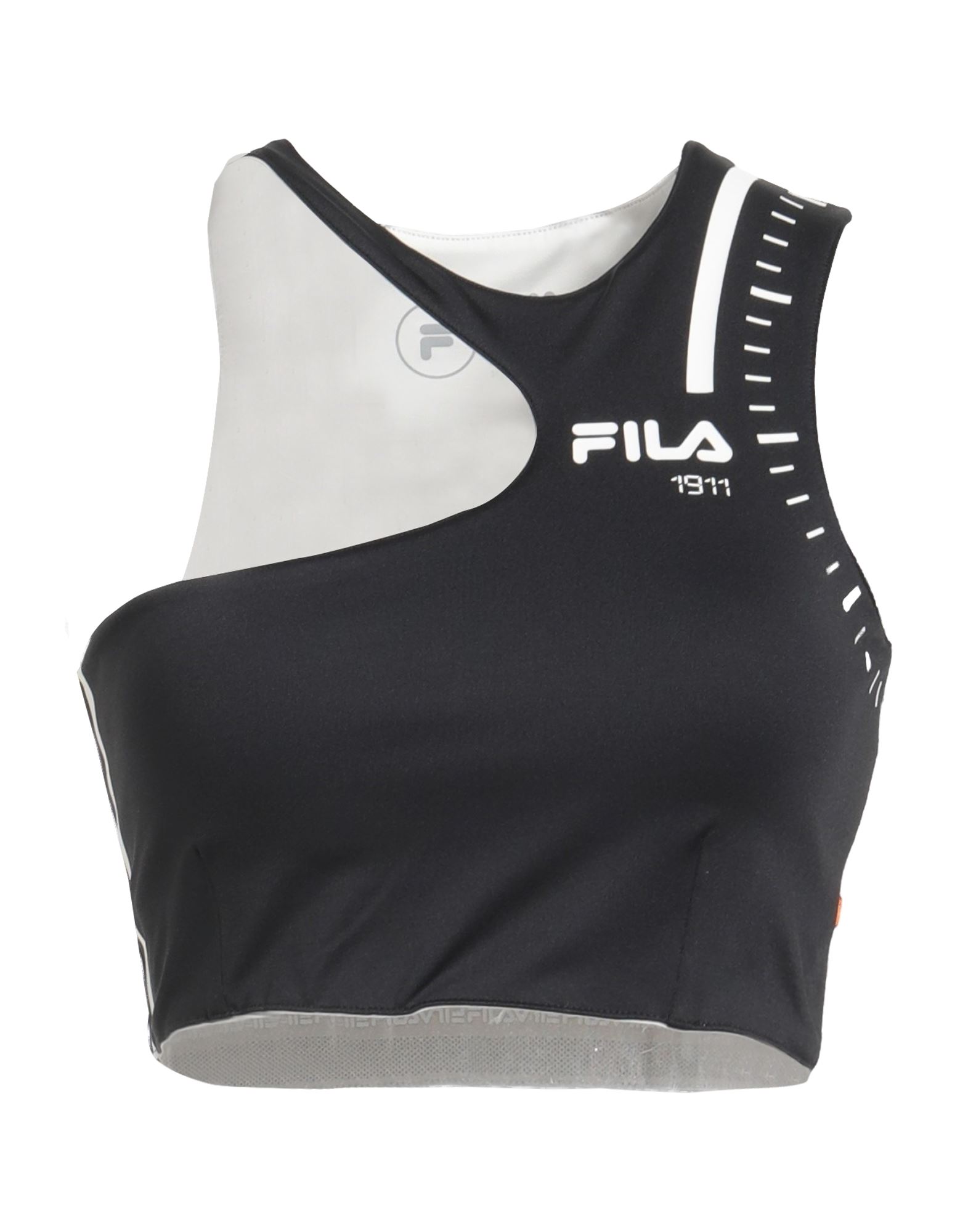 합성 저지, 라운드 네크라인, 슬리브리스, 프린트 디테일 솔리드 컬러. 이미지