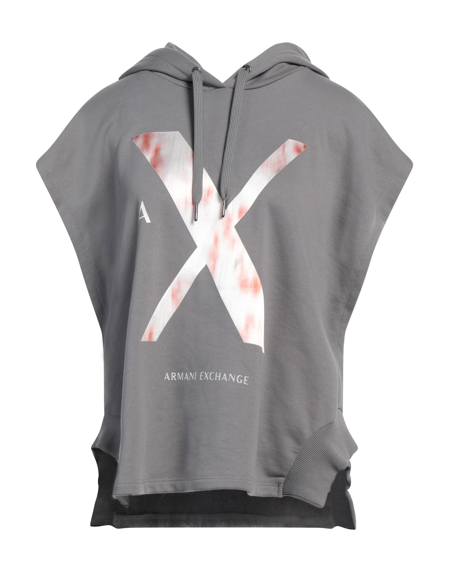 프렌치 테리, 프린트 디테일 솔리드 컬러, 브랜드 로고, 후드, 슬리브리스, 세탁기로 세탁, 건조기 사용불가. 이미지