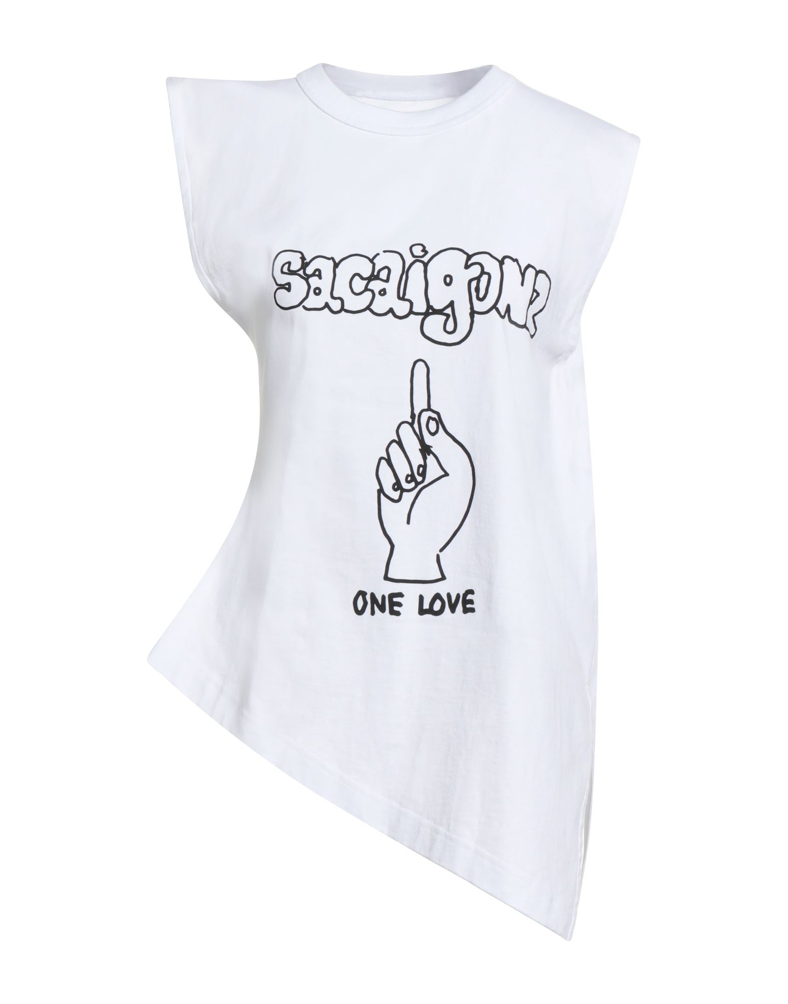 패턴 티셔츠, 저지, 프린트 디테일 솔리드 컬러, 장식 부착 없음, 크루넥, 슬리브리스, 사이드 슬릿, 세탁기로 세탁, 표백 금지, 건조기 사용불가. 이미지