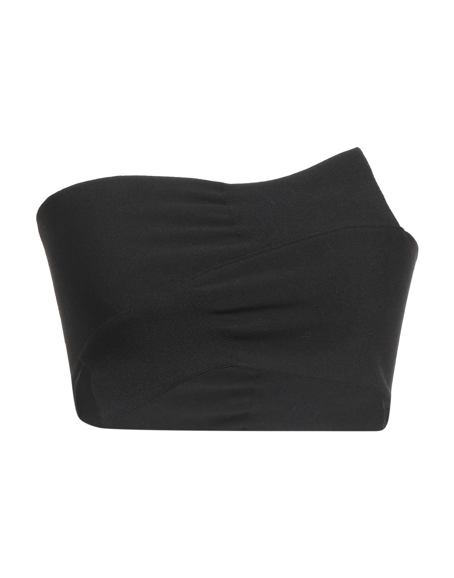 방도 탑, 니트 소재, 라이트웨이트 니트, 솔리드 컬러, 크롭트, 스트랩리스, 스트레치, 손세탁 또는 드라이클리닝, 표백 금지, 건조기 사용불가. 이미지