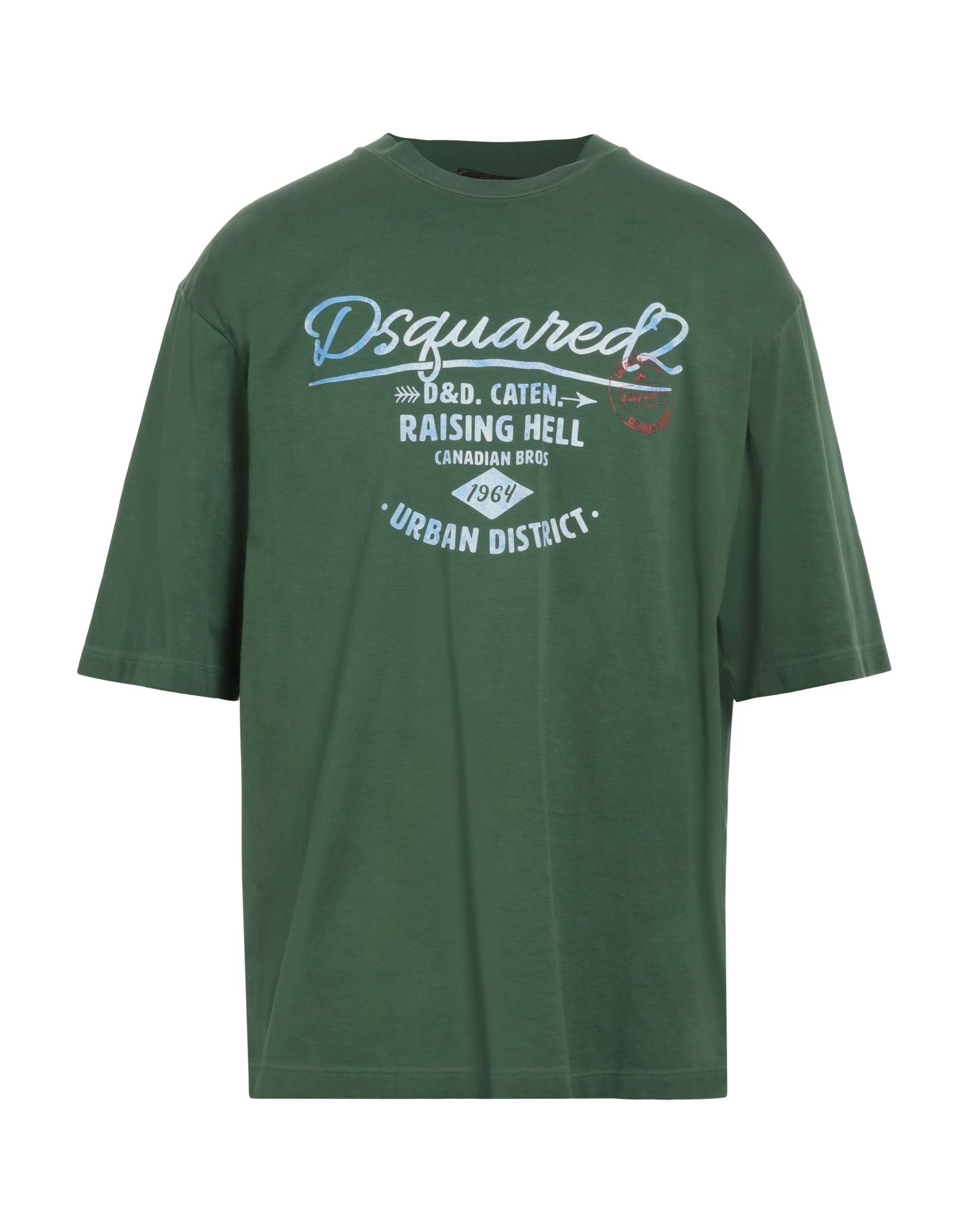 로고 프린트 티셔츠, 저지, 프린트, 프린트 디테일 솔리드 컬러, 크루넥, 쇼트 슬리브, 포켓 없음, 세탁기 세탁 또는 드라이클리닝, 표백 금지, 건조기 사용불가. 이미지