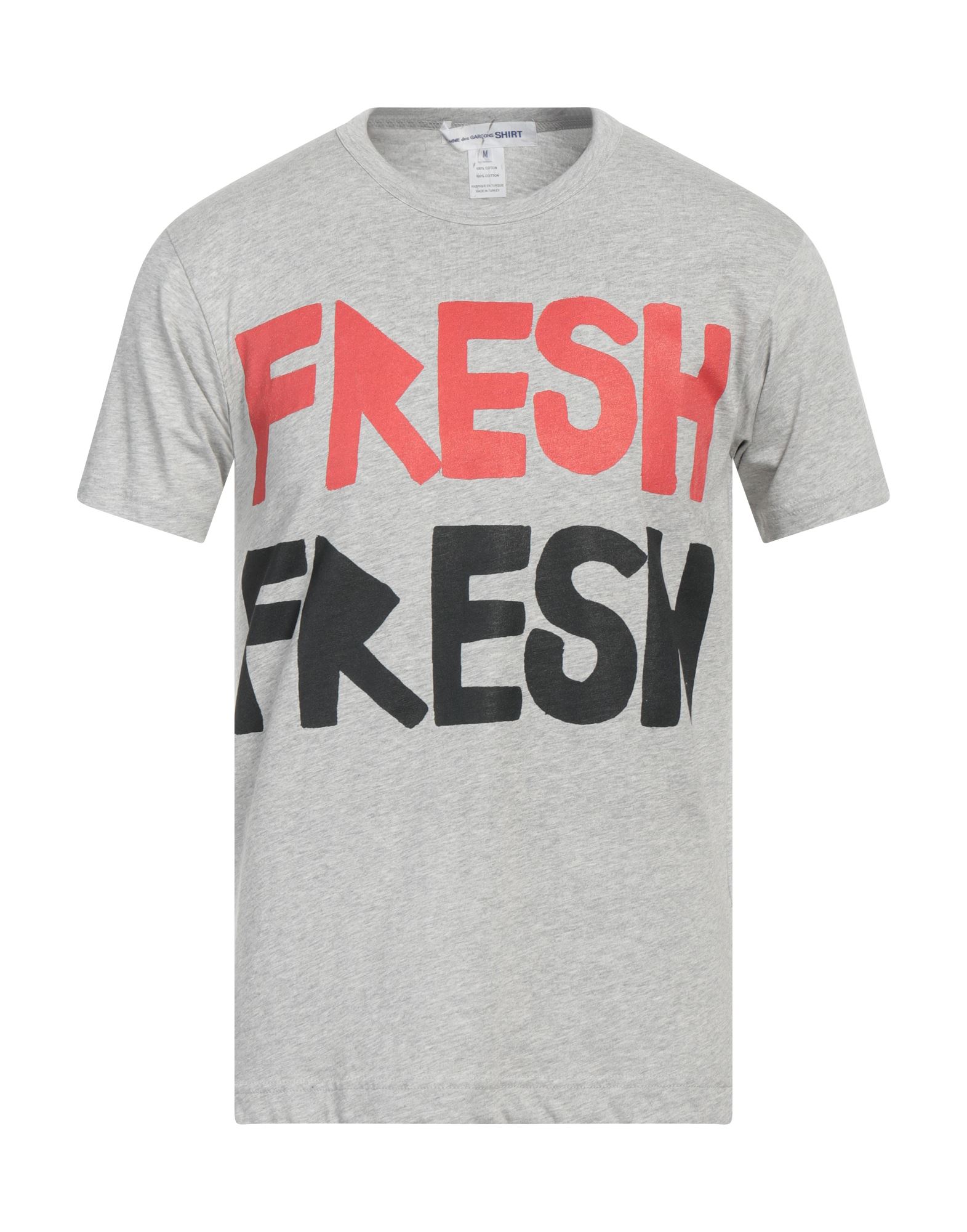 패턴 티셔츠, 저지, 프린트 디테일 솔리드 컬러, 장식 부착 없음, 크루넥, 쇼트 슬리브, 세탁기로 세탁, 표백 금지, 건조기 사용불가. 이미지