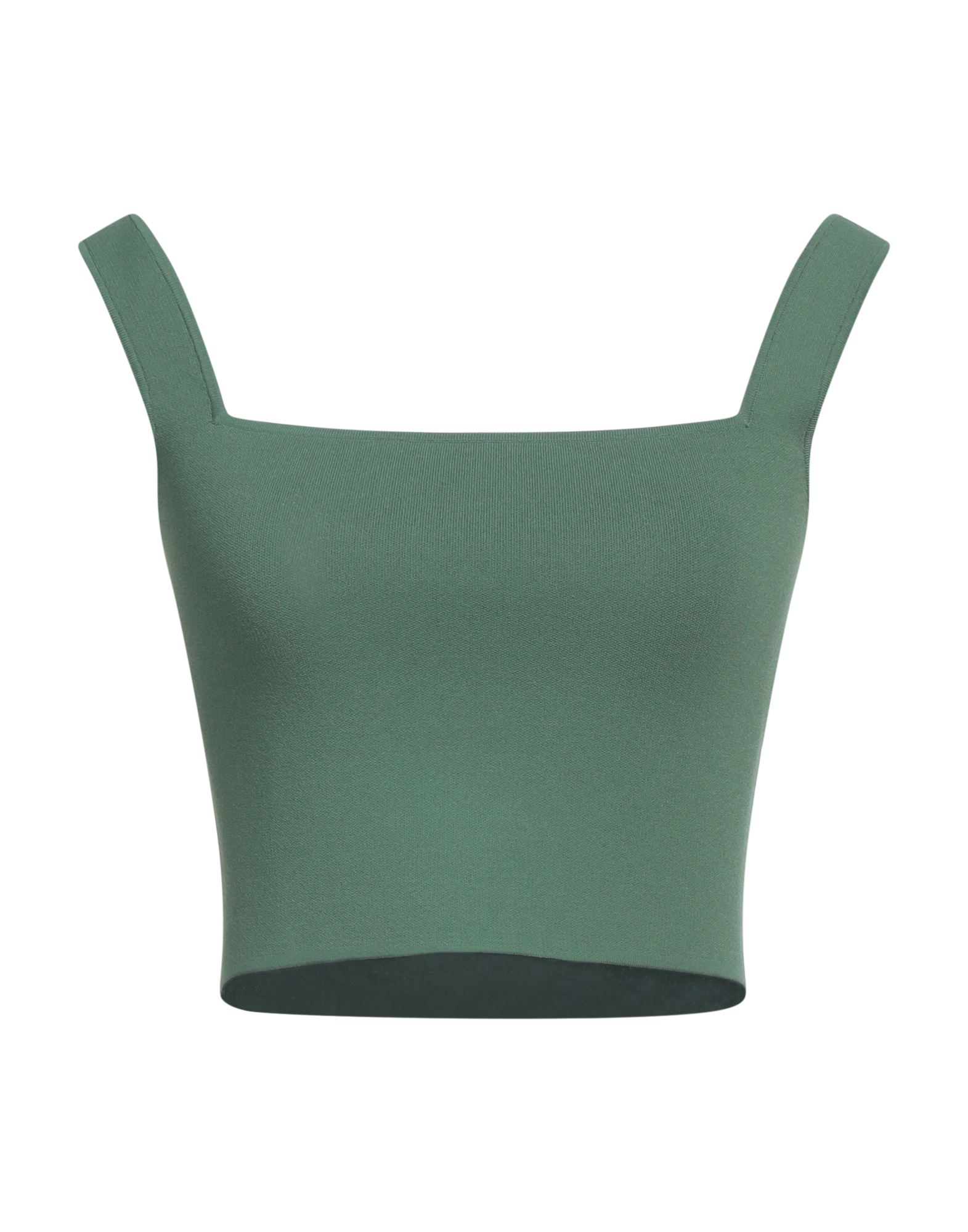 크롭 탑, 저지, 솔리드 컬러, 장식 부착 없음, 스퀘어 네크라인, 슬리브리스, 손세탁 또는 드라이클리닝, 표백 금지, 건조기 사용불가. 이미지