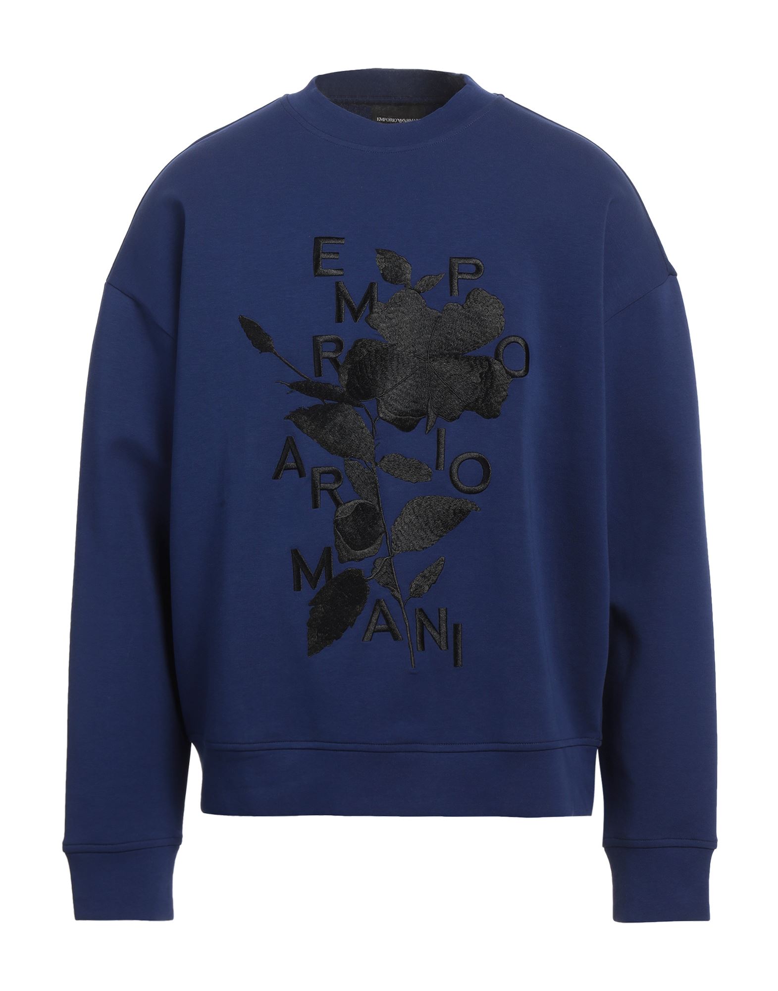 플리스, 장식 디테일 솔리드 컬러, 자수 장식, 자수 로고 장식, 크루넥, 롱 슬리브, 스트레치, 손세탁 또는 드라이클리닝, 표백 금지, 건조기 사용불가. 이미지