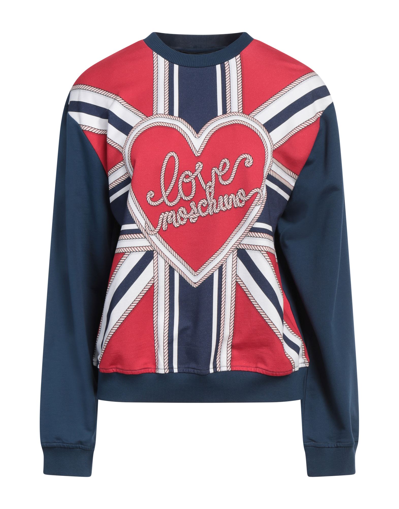 프렌치 테리, 브랜드 로고, 멀티컬러 패턴, 크루넥, 롱 슬리브, 포켓 없음, 세탁기 세탁 또는 드라이클리닝, 표백 금지, 건조기 사용불가. 이미지