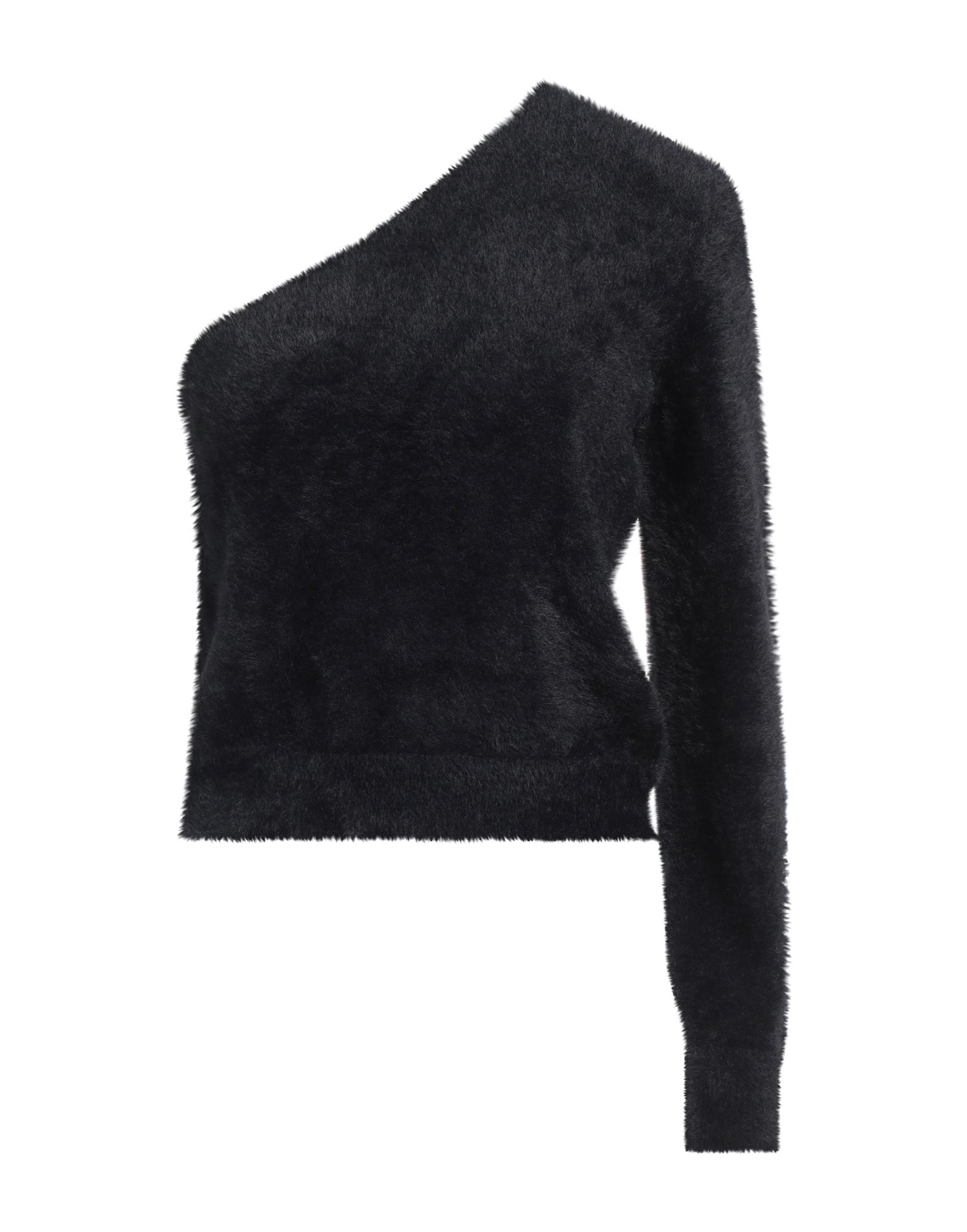 니트 소재, 라이트웨이트 니트, 장식 부착 없음, 솔리드 컬러, 원 숄더, 포켓 없음, 손세탁 또는 드라이클리닝, 표백 금지, 건조기 사용불가, 원숄더 탑. 이미지