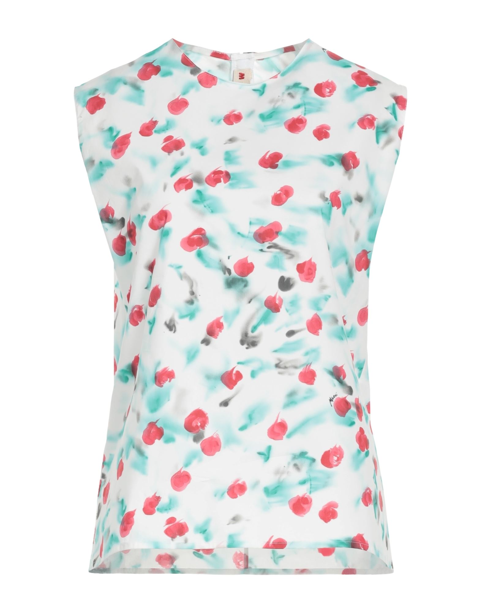 탑, 우븐, 멀티컬러 패턴, 장식 부착 없음, 크루넥, 슬리브리스, 지퍼 여밈, 포켓 없음, 이 브랜드는 사이즈가 크게 나옵니다. 이미지