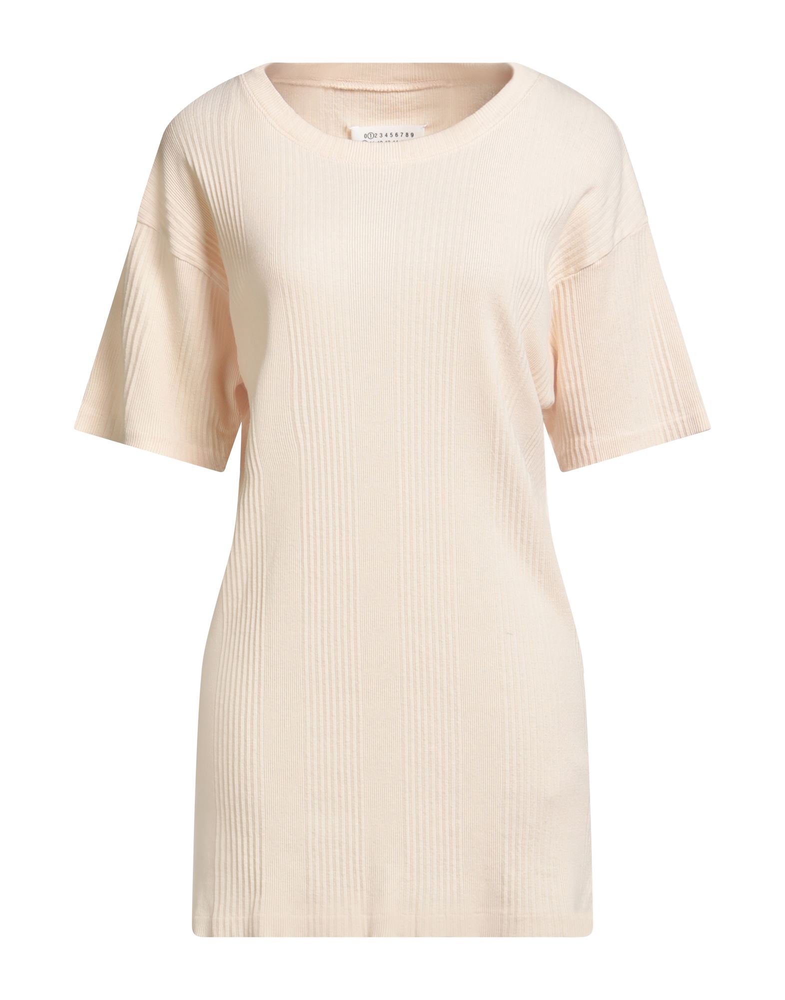 베이직 티, 리브 조직 저지, 솔리드 컬러, 장식 부착 없음, 크루넥, 쇼트 슬리브, 손세탁, 표백 금지, 건조기 사용불가. 이미지