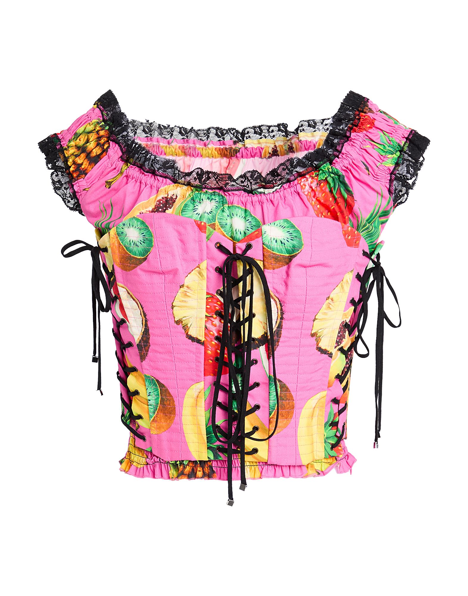 탑, 우븐, 레이스, 멀티컬러 패턴, 장식 부착 없음, 크루넥, 쇼트 슬리브, 2피스 세트, 손세탁 또는 드라이클리닝, 표백 금지, 건조기 사용불가. 이미지