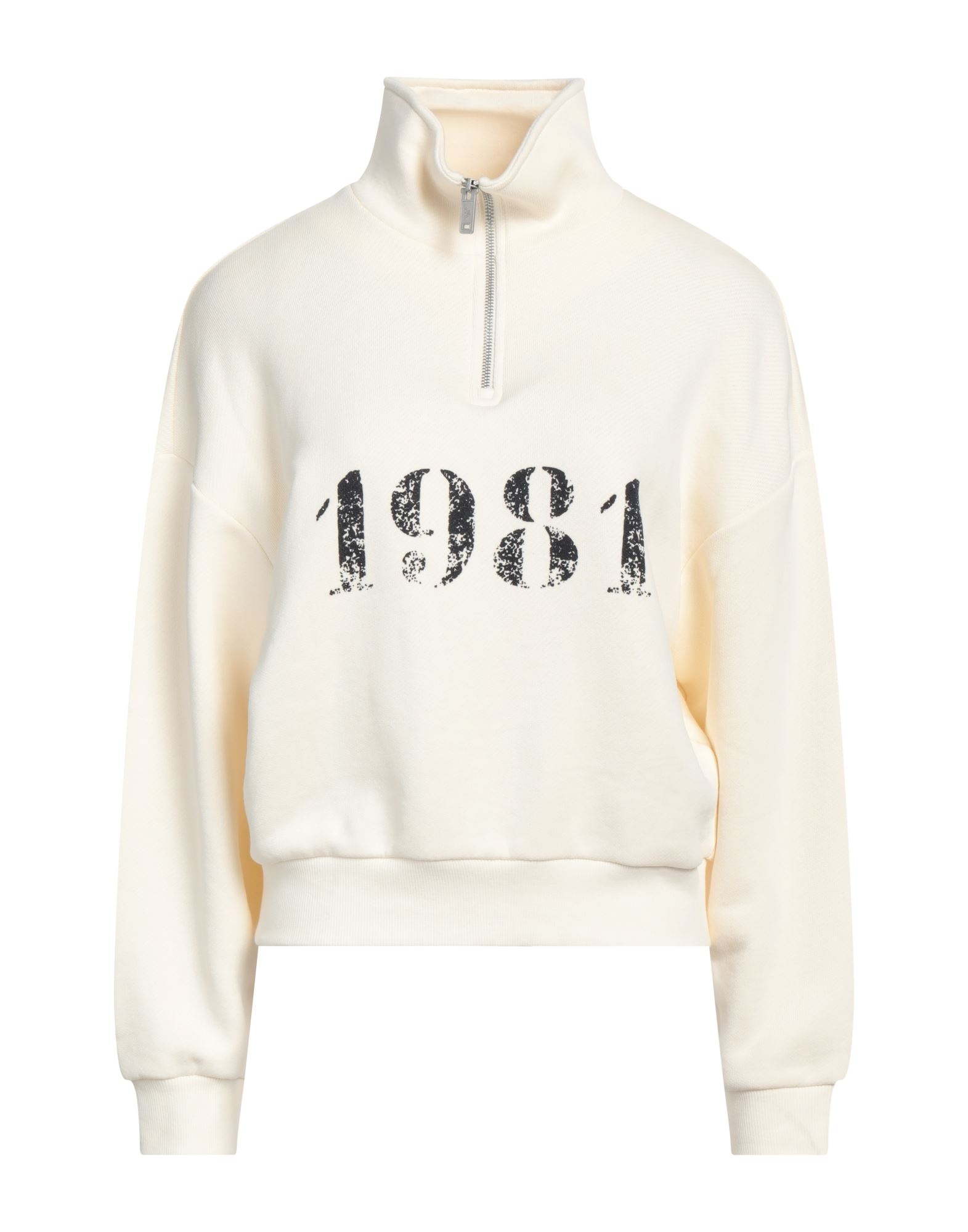 프렌치 테리, 프린트 디테일 솔리드 컬러, 자수 로고 장식, 터틀넥, 롱 슬리브, 지퍼 여밈, 세탁기로 세탁, 표백 금지, 건조기 사용불가, 이 브랜드는 사이즈가 작게 나옵니다. 이미지