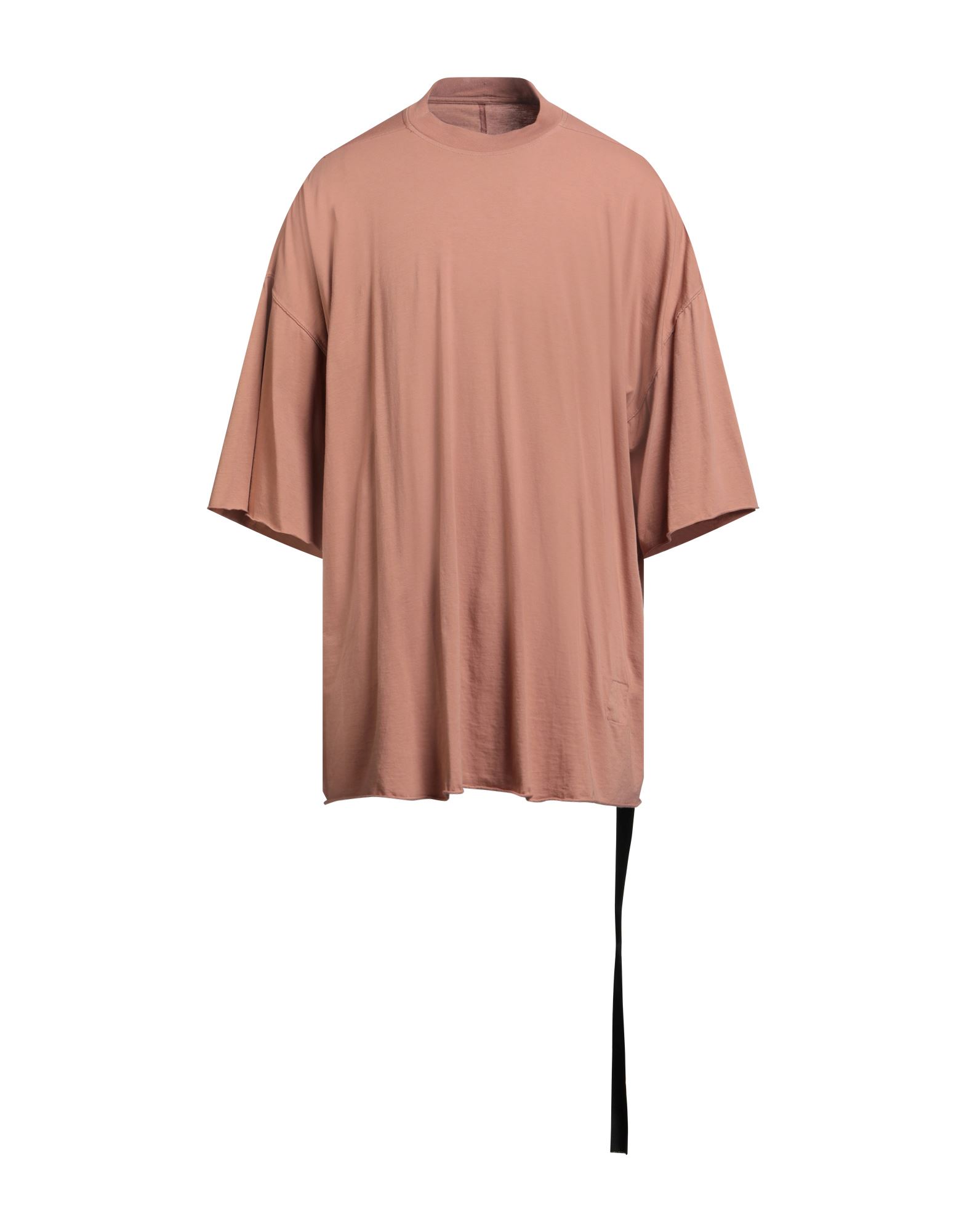 오버사이즈 티셔츠, 저지, 솔리드 컬러, 장식 부착 없음, 크루넥, 쇼트 슬리브, 손세탁 또는 드라이클리닝, 표백 금지, 건조기 사용불가. 이미지