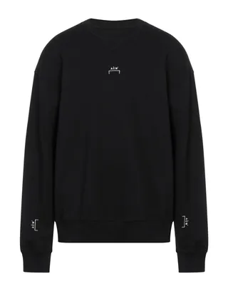 플리스, 브랜드 로고, 솔리드 컬러, 라운드 네크라인, 롱 슬리브, 리브 조직 커프스, 기모 플리스 소재 내부, 포켓 없음. 이미지