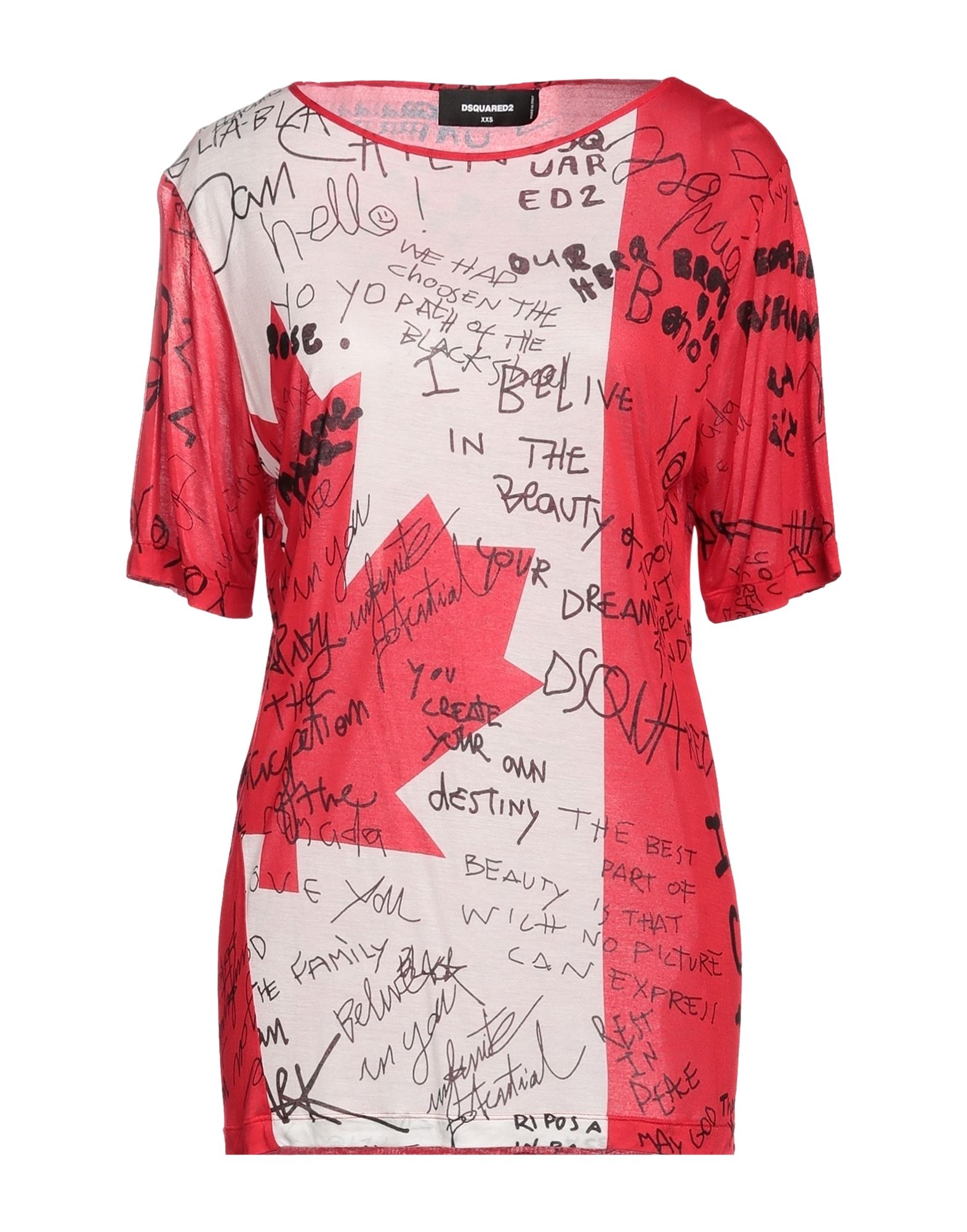 패턴 티셔츠, 저지, 멀티컬러 패턴, 프린트, 브랜드 로고, 크루넥, 쇼트 슬리브. 이미지