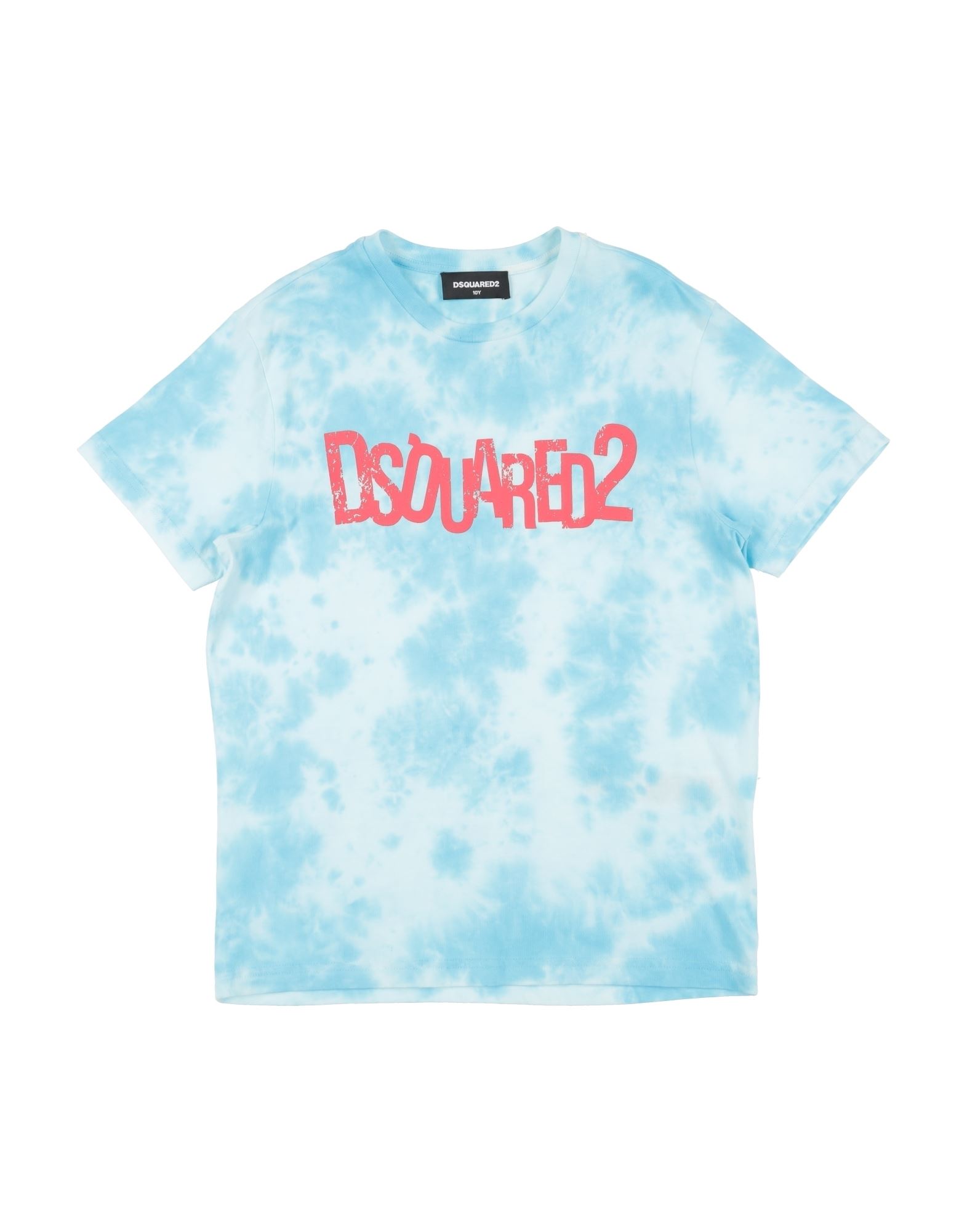 저지, 타이다이, 브랜드 로고, 프린트, 크루넥, 쇼트 슬리브, 세탁기로 세탁, 표백 금지, 건조기 사용불가. 이미지