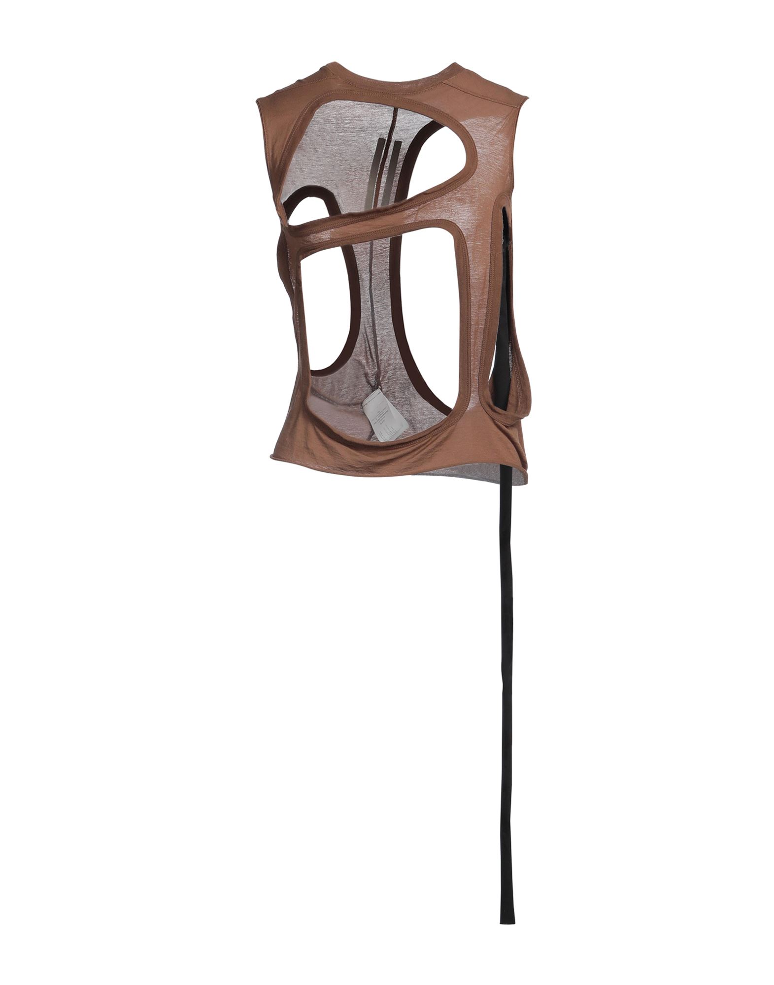 저지, 솔리드 컬러, 장식 부착 없음, 크루넥, 슬리브리스, 손세탁 또는 드라이클리닝, 표백 금지, 건조기 사용불가. 이미지