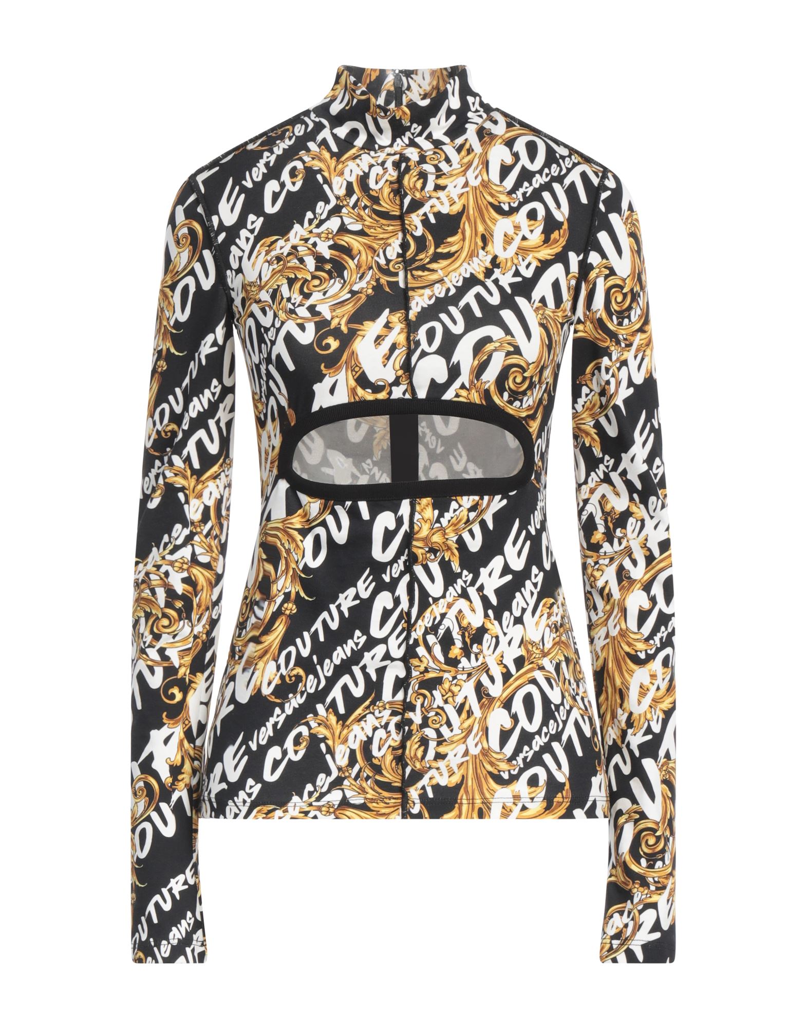 탑, 저지, 로고 디자인, 컷아웃 효과, 목 넥, 롱 슬리브, 지퍼 여밈, 스트레치, 세탁기 세탁 또는 드라이클리닝, 건조기 사용불가, 이 브랜드는 사이즈가 작게 나옵니다. 이미지