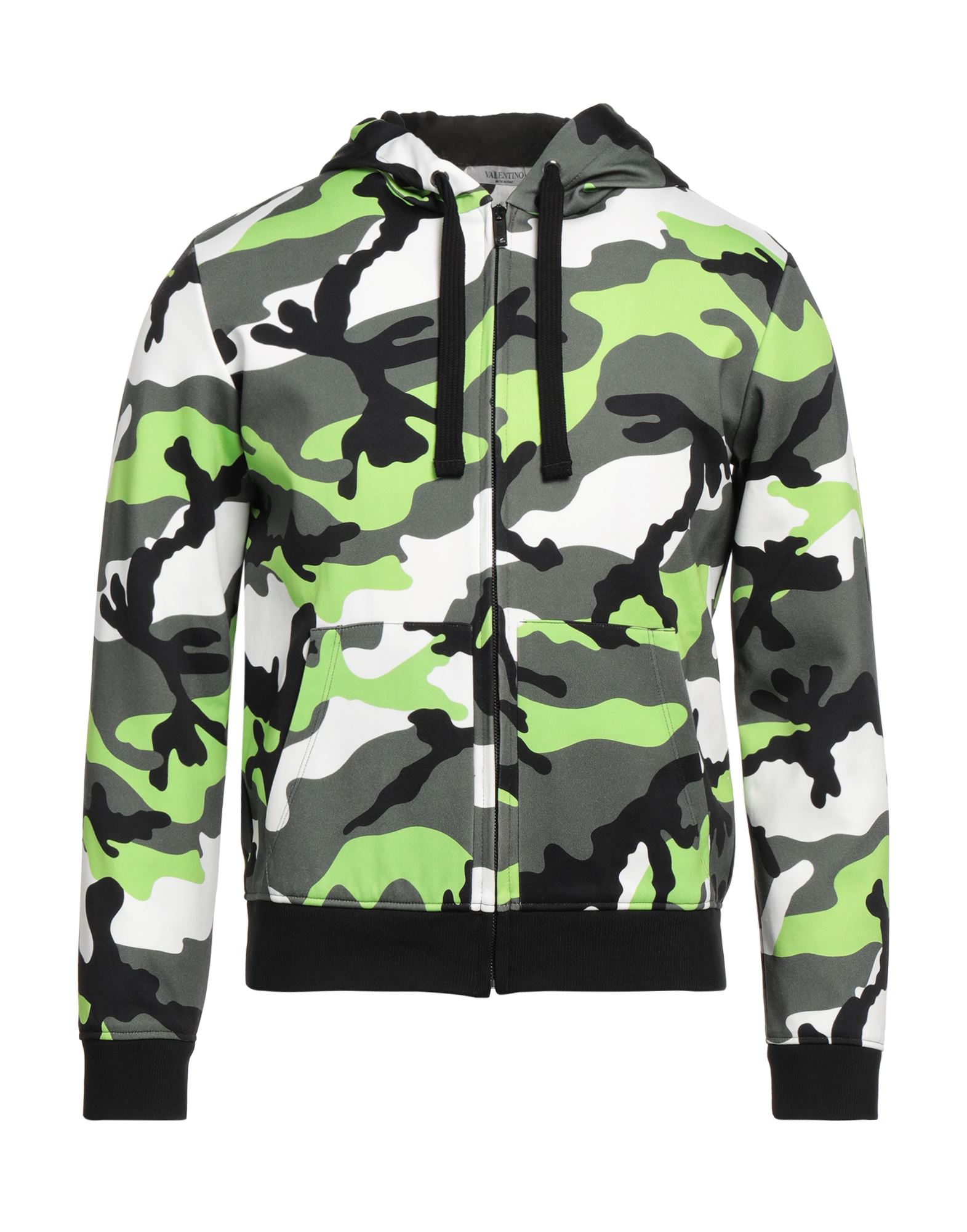 테크니컬 패브릭, 장식 부착 없음, 카무플라주 패턴, 후드, 롱 슬리브, 안감있음, κλείσιμο με φερμουάρ, 멀티 포켓. 이미지