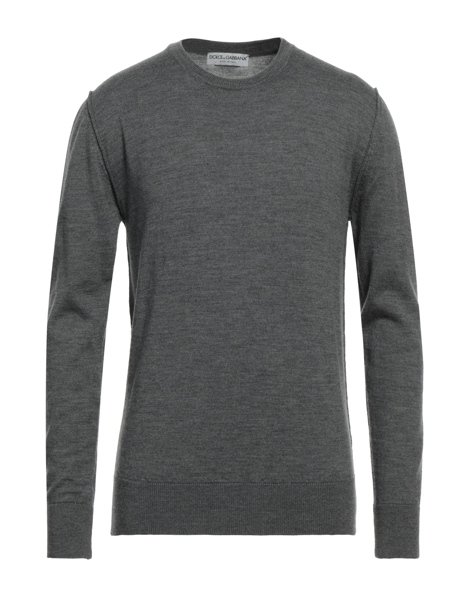 니트 소재, 멜란지 효과, 라이트웨이트 니트, 브랜드 로고, 솔리드 컬러, 크루넥, 롱 슬리브, 포켓 없음, 라지 핏. 이미지