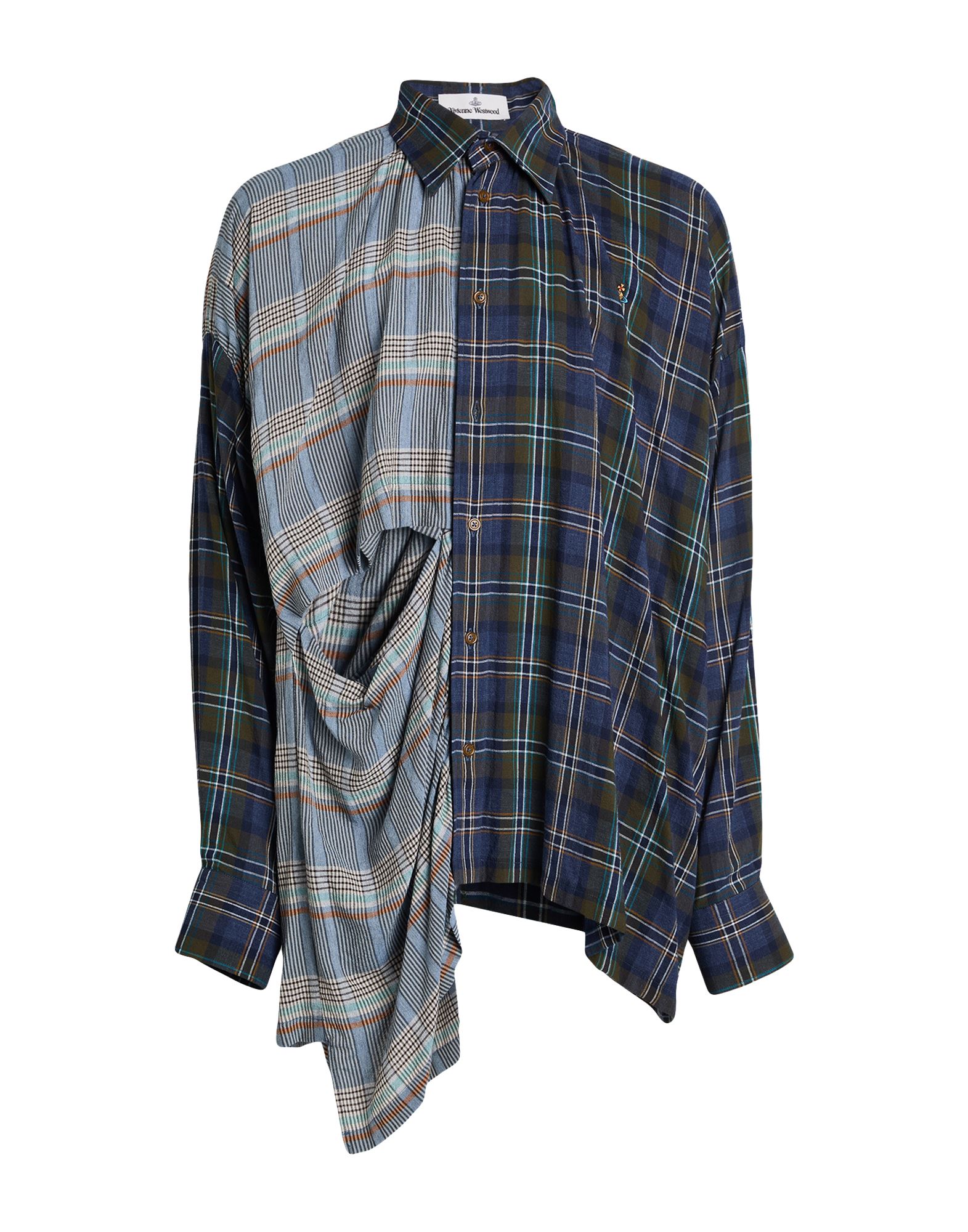 레귤러 셔츠, 우븐, 타탄체크, 장식 부착 없음, 클래식 칼라, 롱 슬리브, 버튼 커프스, 버튼 여밈, 세탁기 세탁 또는 드라이클리닝, 표백 금지, 건조기 사용불가, 이 브랜드는 사이즈가 작게 나옵니다. 이미지